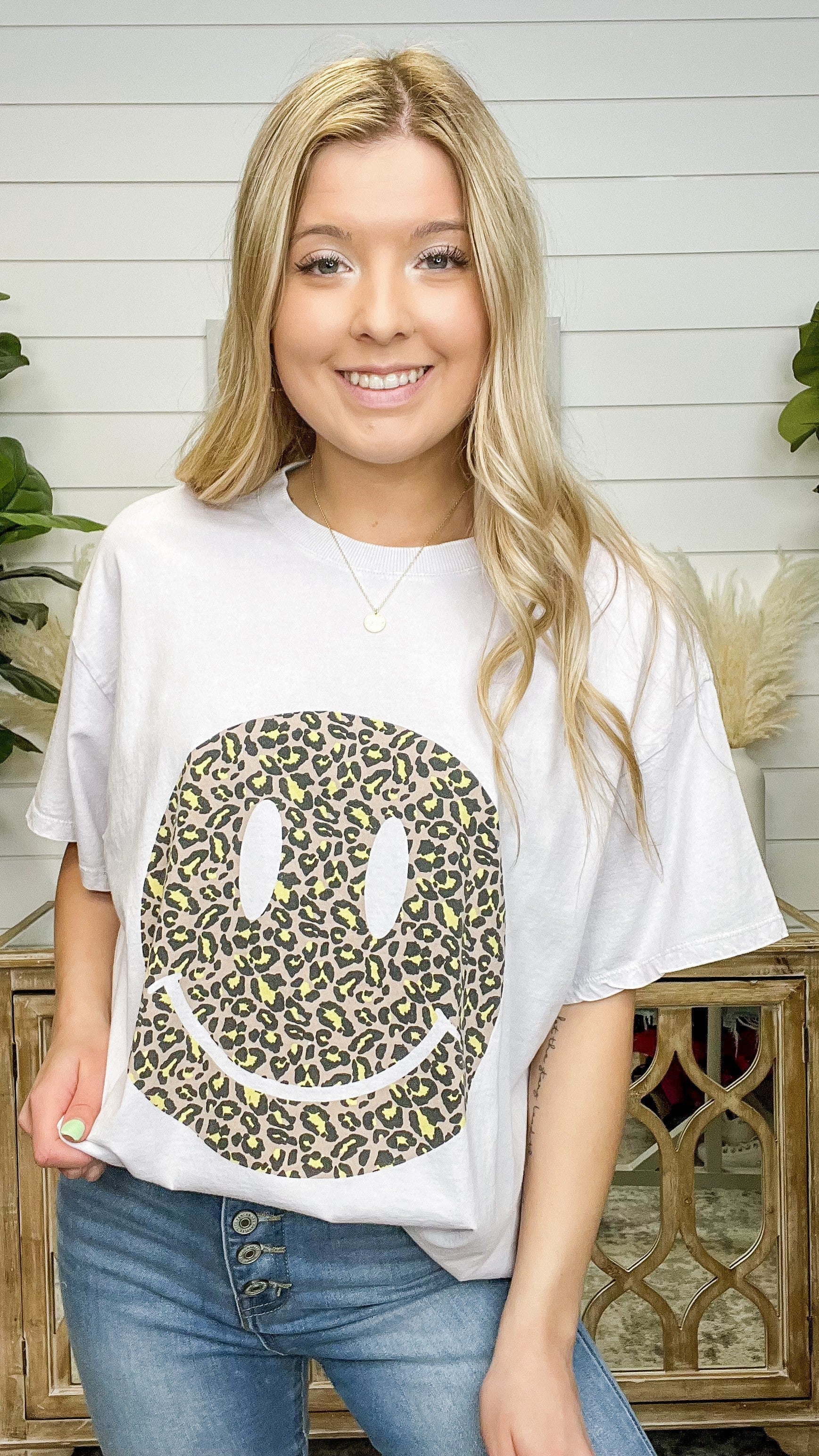 Easel Smiles For Days Cotton Short Sleeve Graphic Top - 8 colors! - Image 9