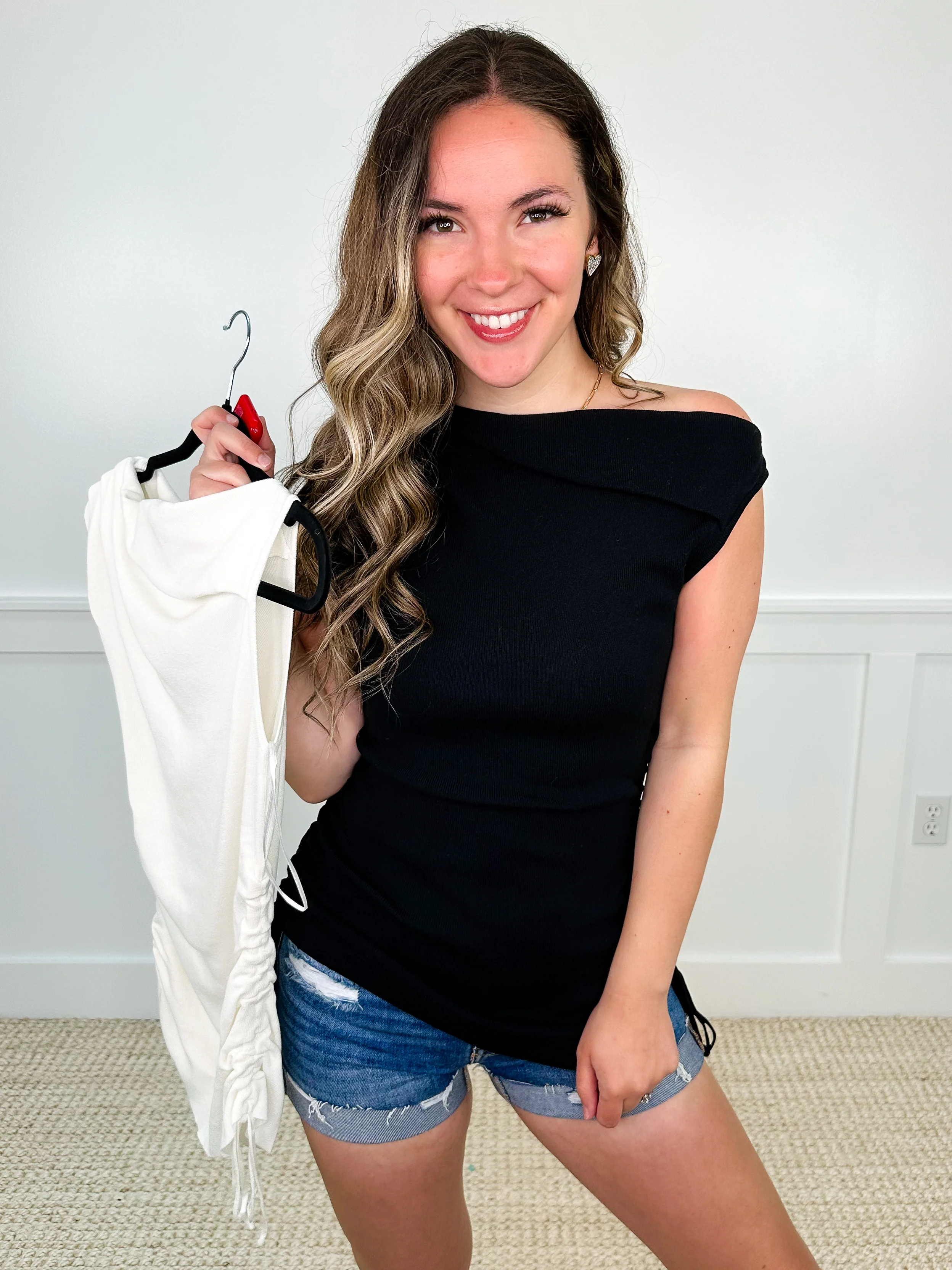 Sneaking Out Ribbed Avery Mae Top - 2 colors!