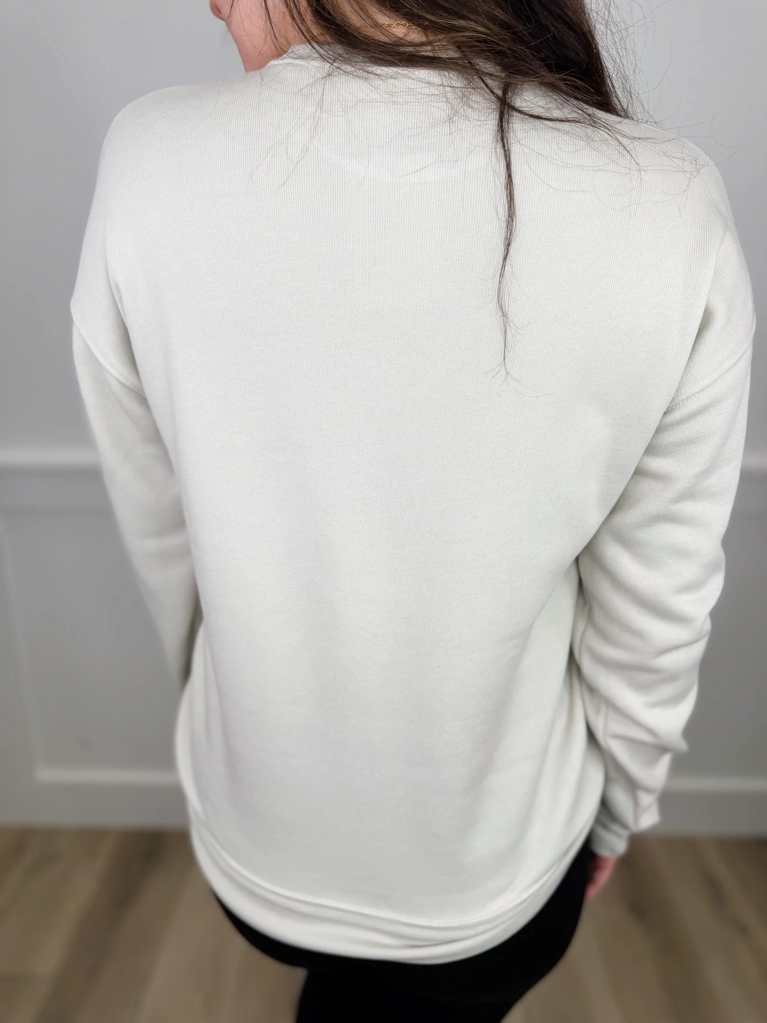 So Beary Much Love Cotton Blend Long Sleeve Oat Avery Mae Graphic Crewneck Sweatshirt (Bella+Canvas) - Image 2