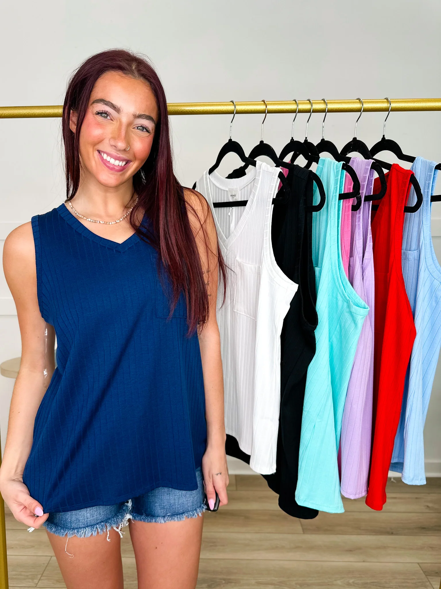 Someone to You Ribbed Avery Mae Tank Top - 8 colors! - Image 5