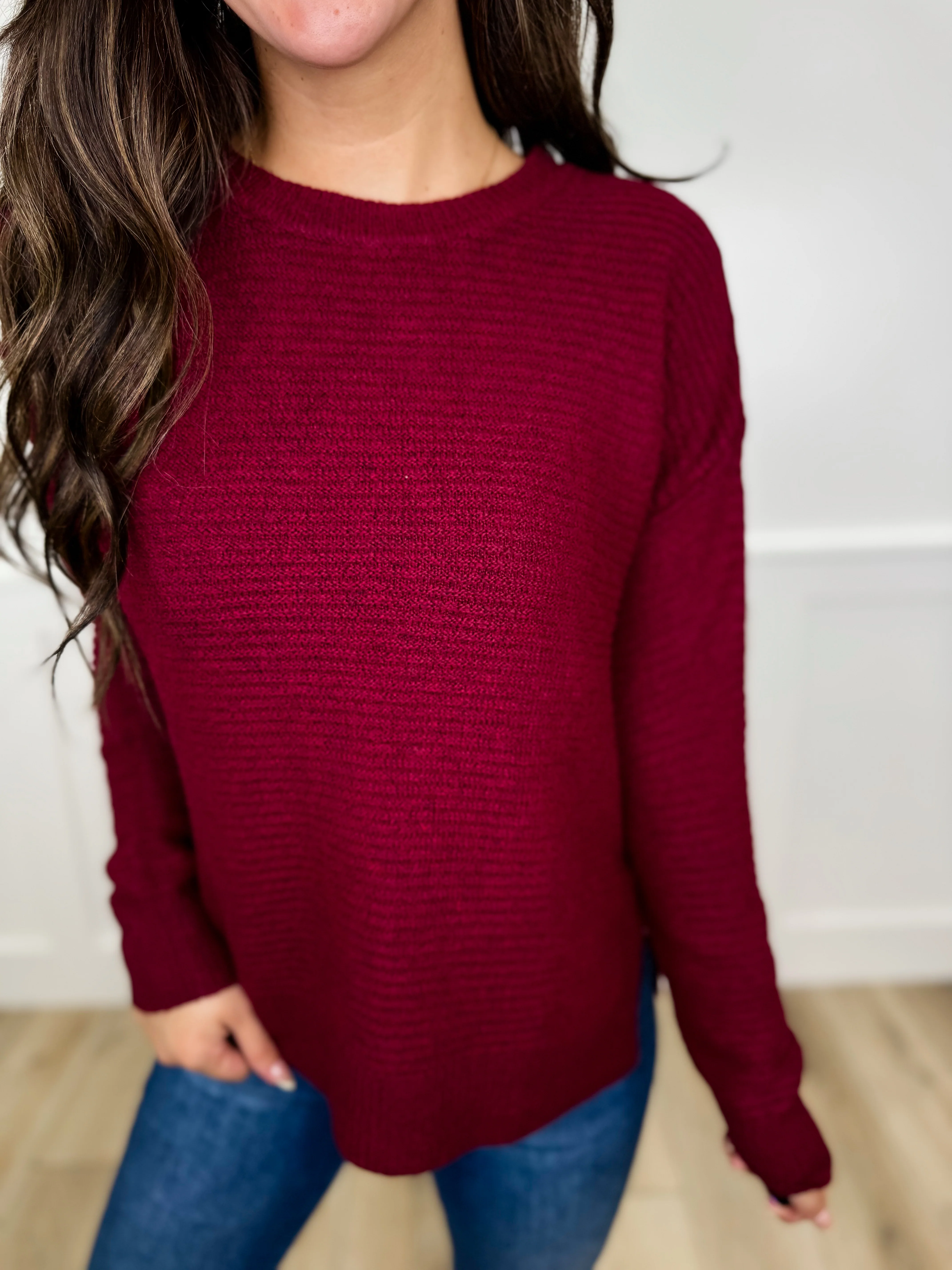 Something About it Knit Long Sleeve Avery Mae Sweater Top - 4 colors! - Image 2