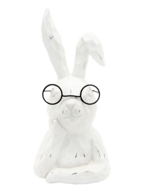 Sophisticated Hare Resin Shelf Sitter