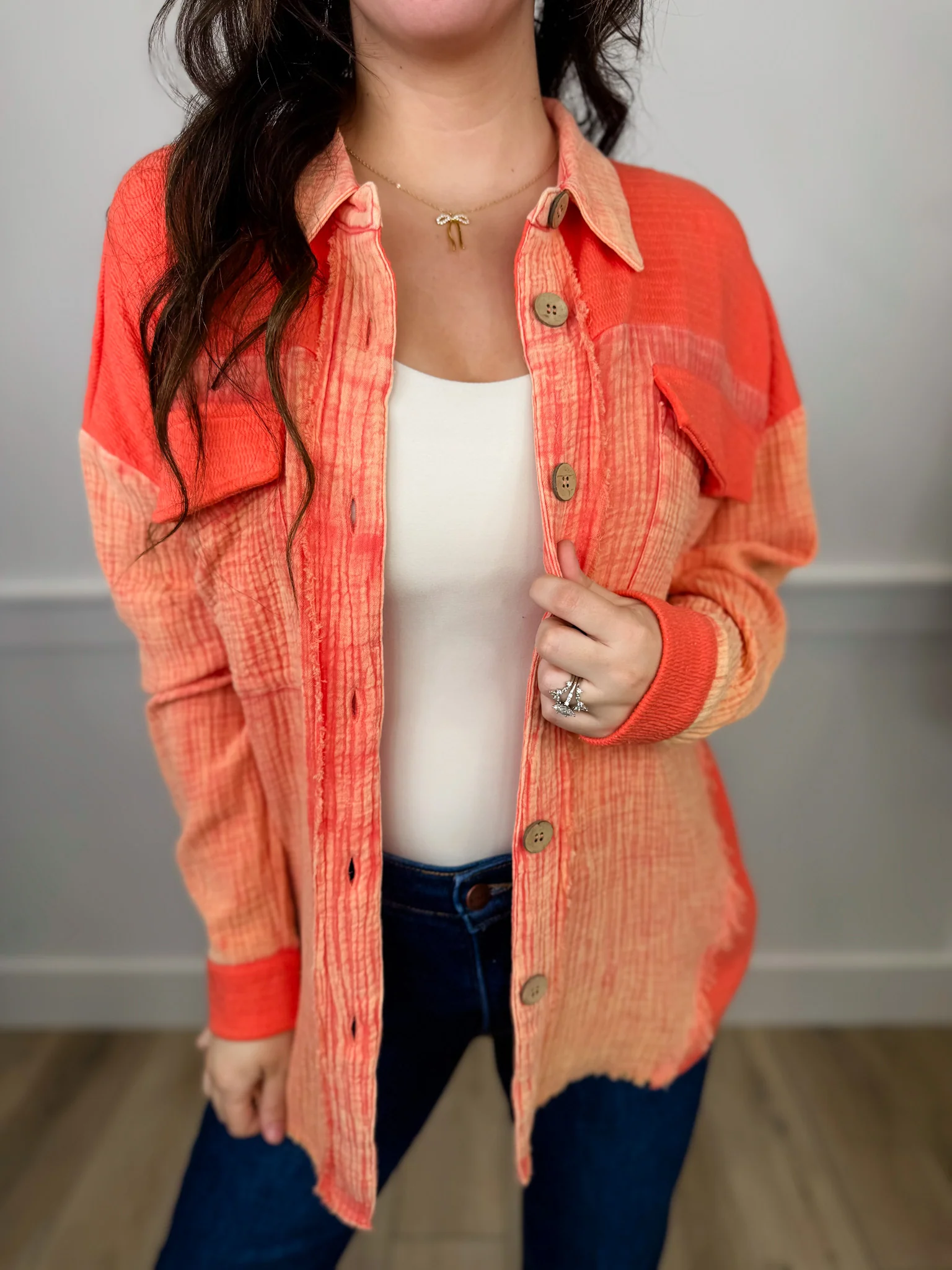 Special Days Cotton Long Sleeve Avery Mae Button Up Top - 4 colors! - Image 3