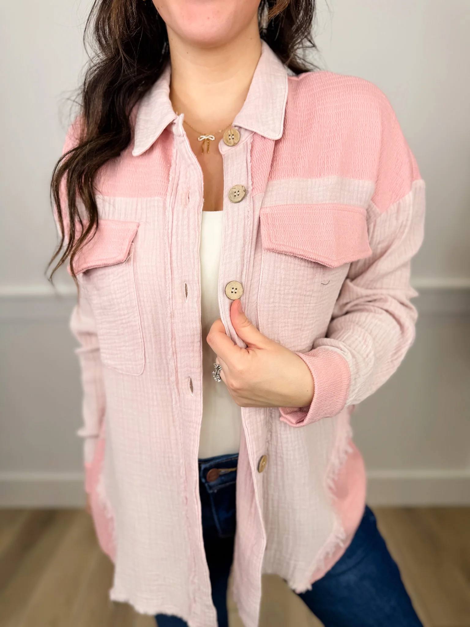 Special Days Cotton Long Sleeve Avery Mae Button Up Top - 4 colors! - Image 4