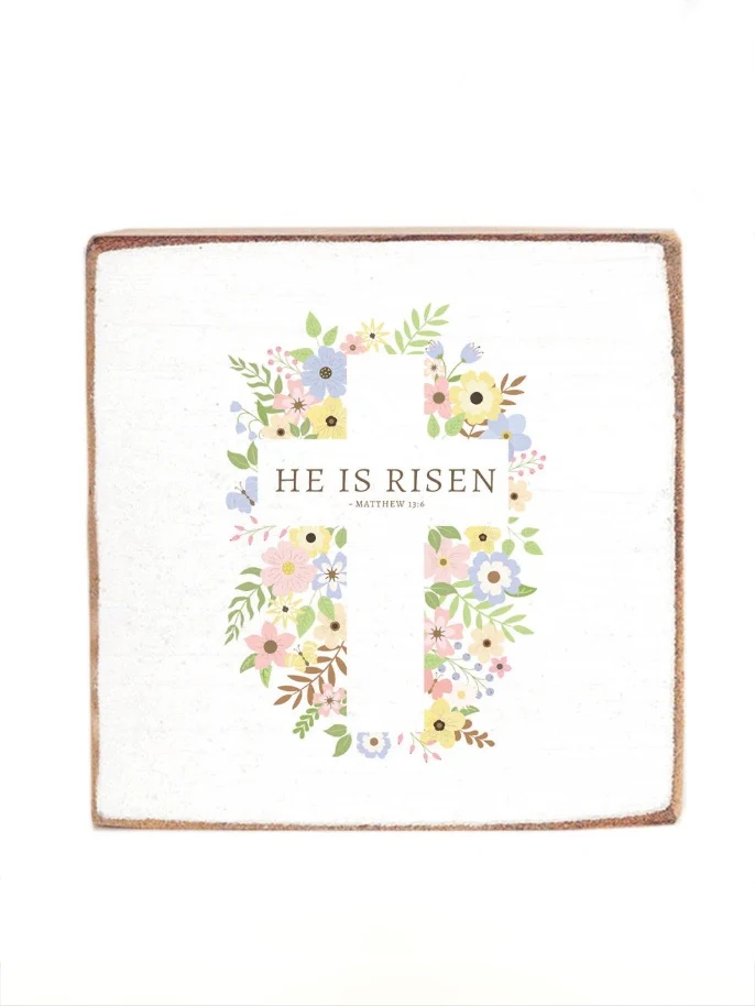 Spring Has Sprung Wood Block Sign - Multiple Options - Image 6