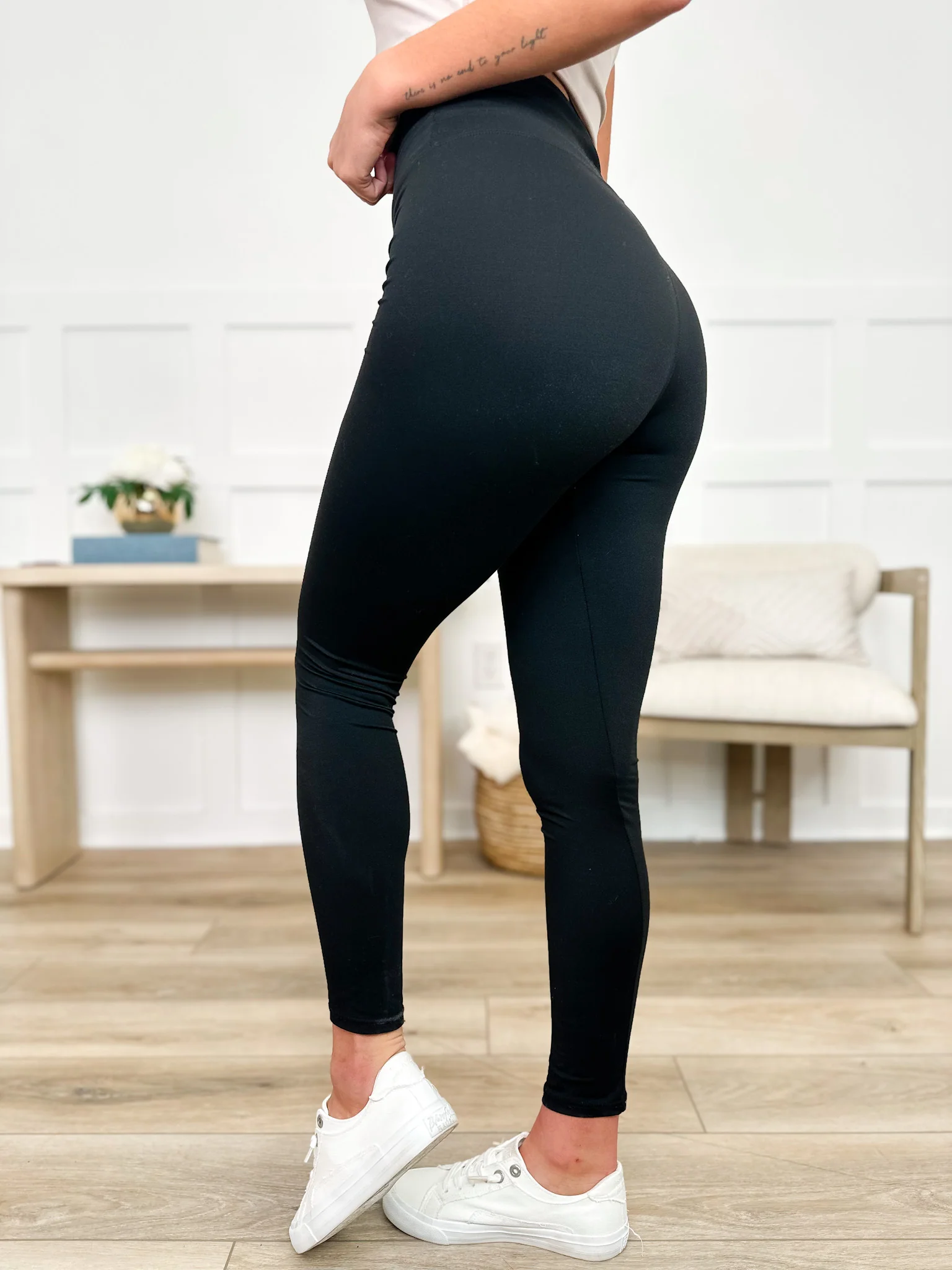 High-Rise Sleek Leggings — Black | Stay Obsessed by Avery Mae - Image 3