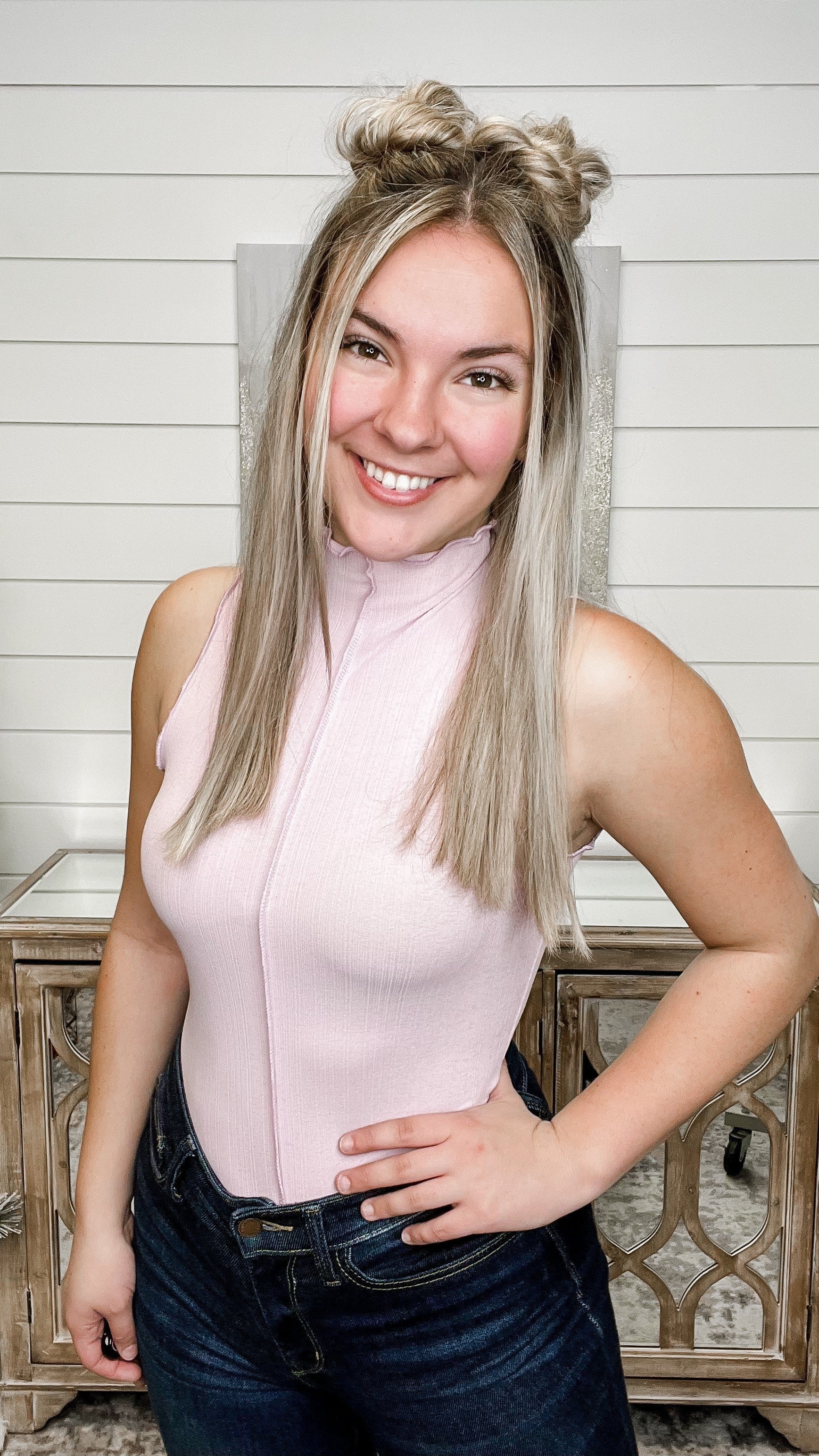 Step the Game Up Sew In Love Bodysuit Top-  2 colors! - Image 2