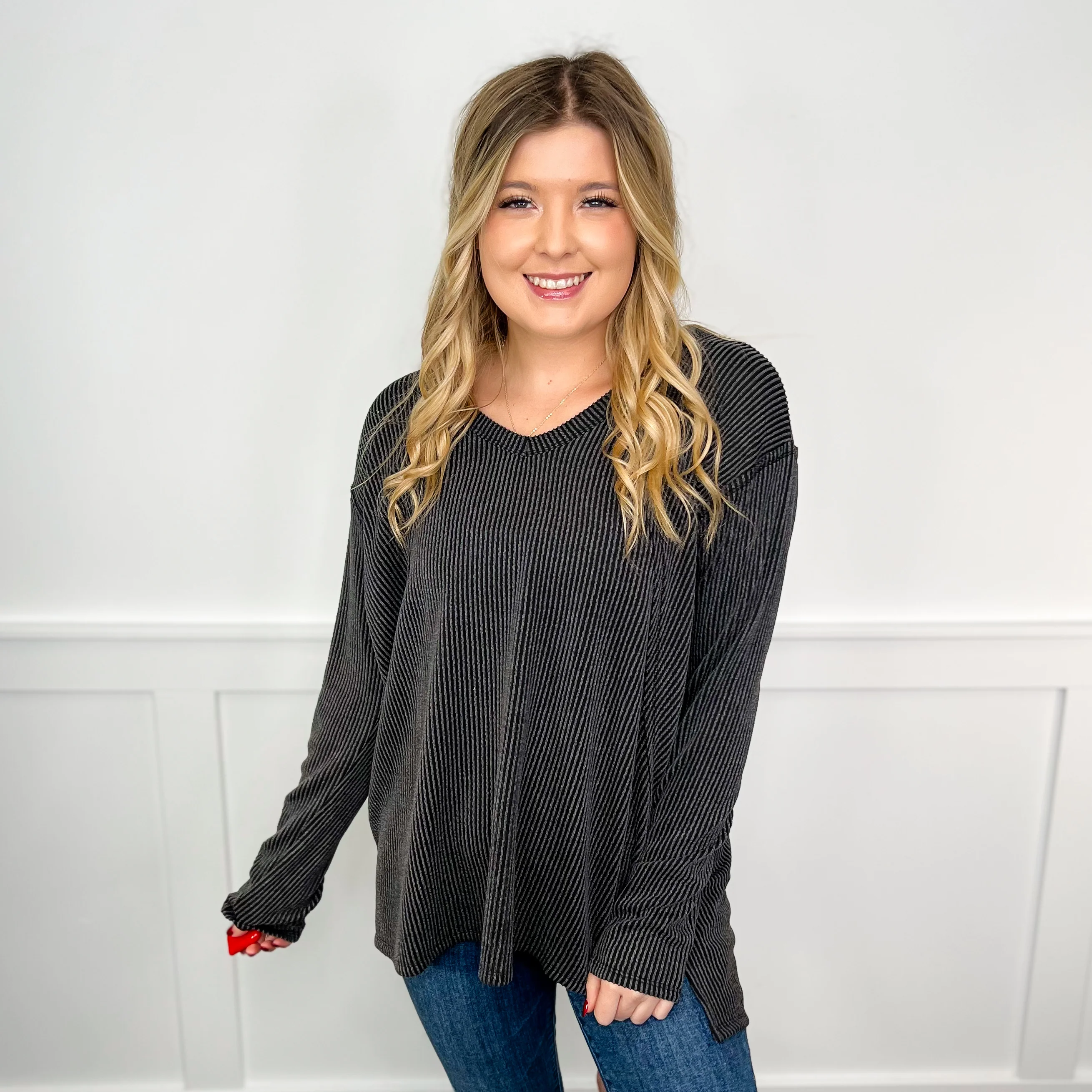 Still Gets to Me Ribbed Long Sleeve Avery Mae Top - 4 colors! - Image 2