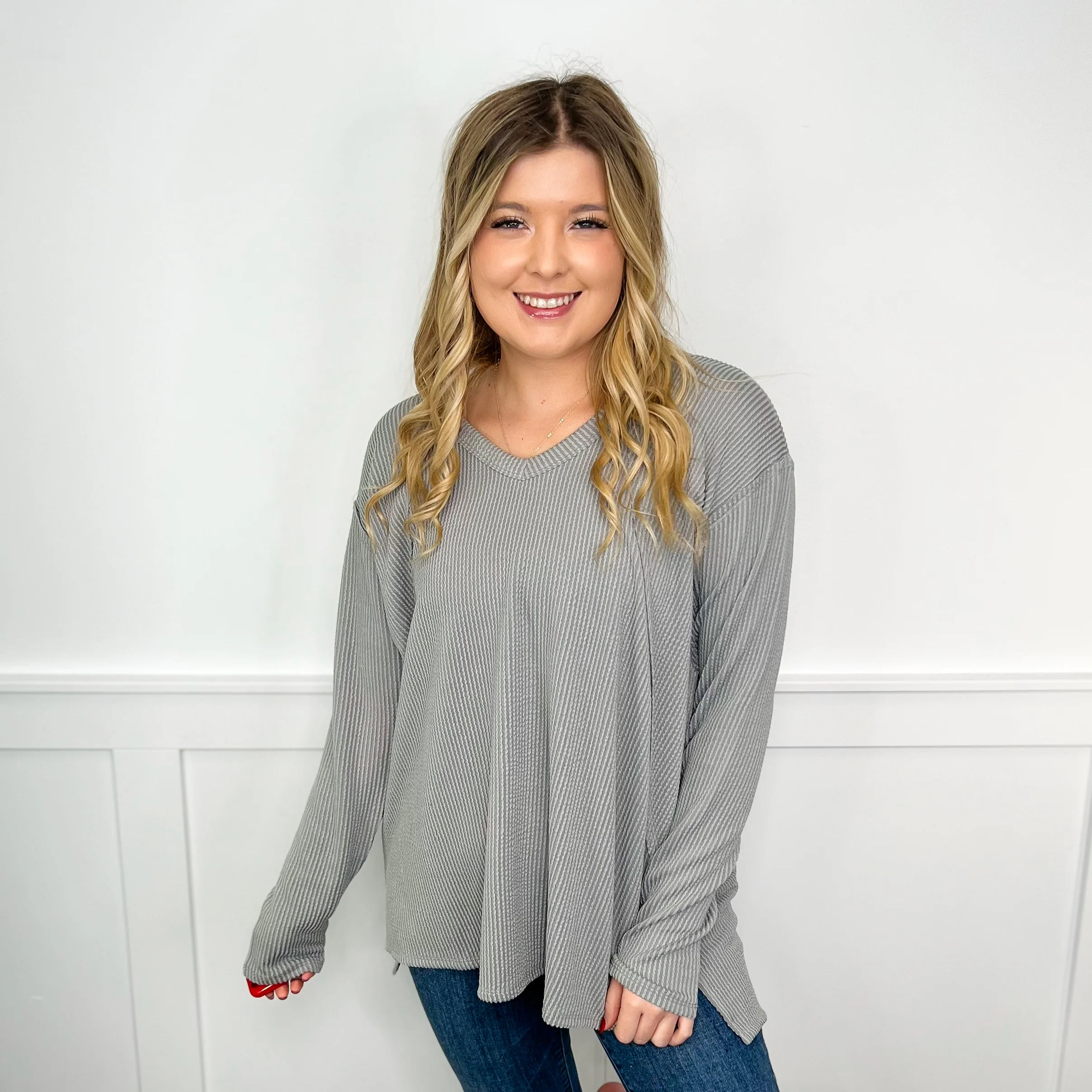 Still Gets to Me Ribbed Long Sleeve Avery Mae Top - 4 colors! - Image 3