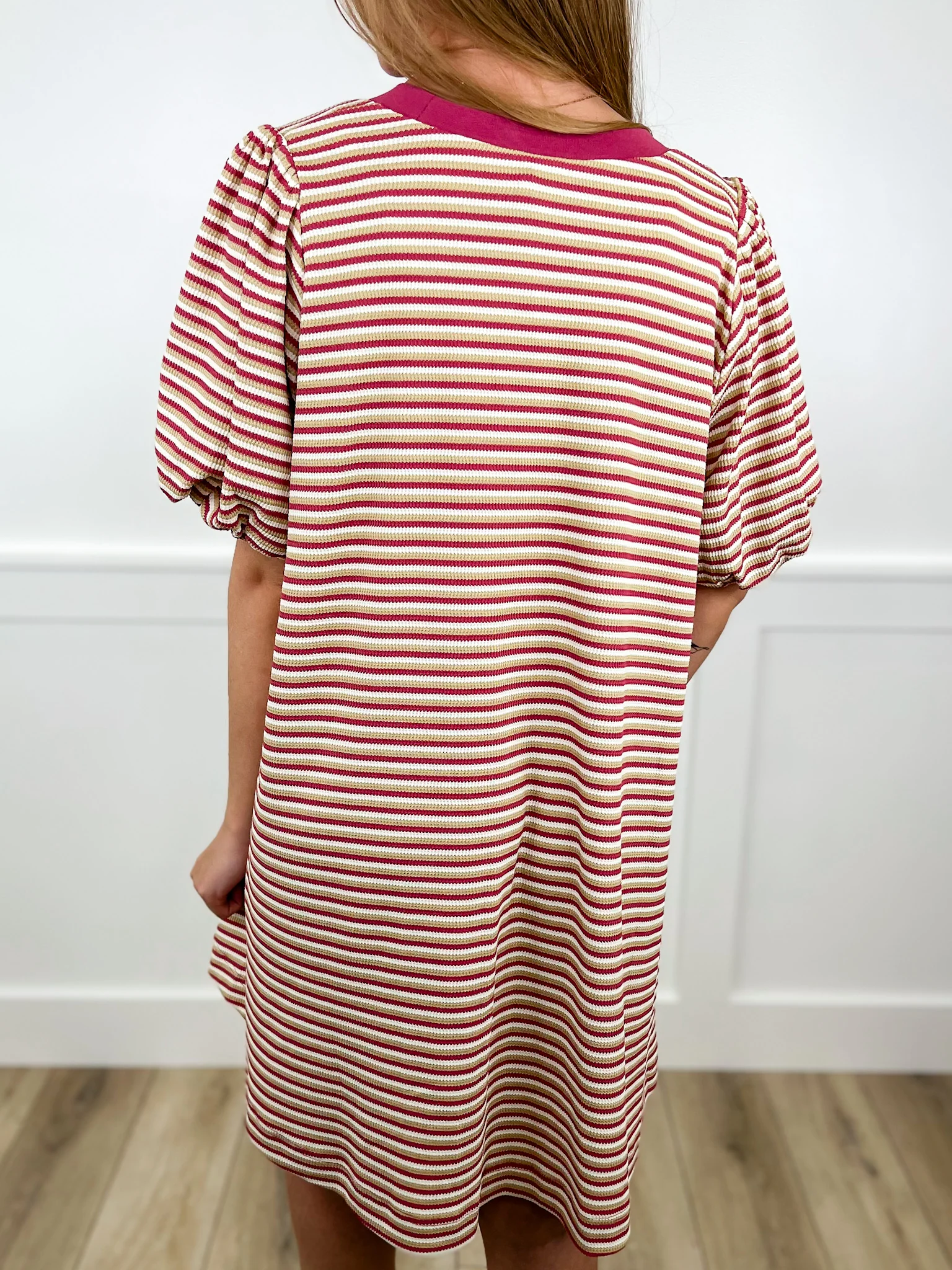 Stop & Celebrate Lightweight Striped Avery Mae Dress - Image 2
