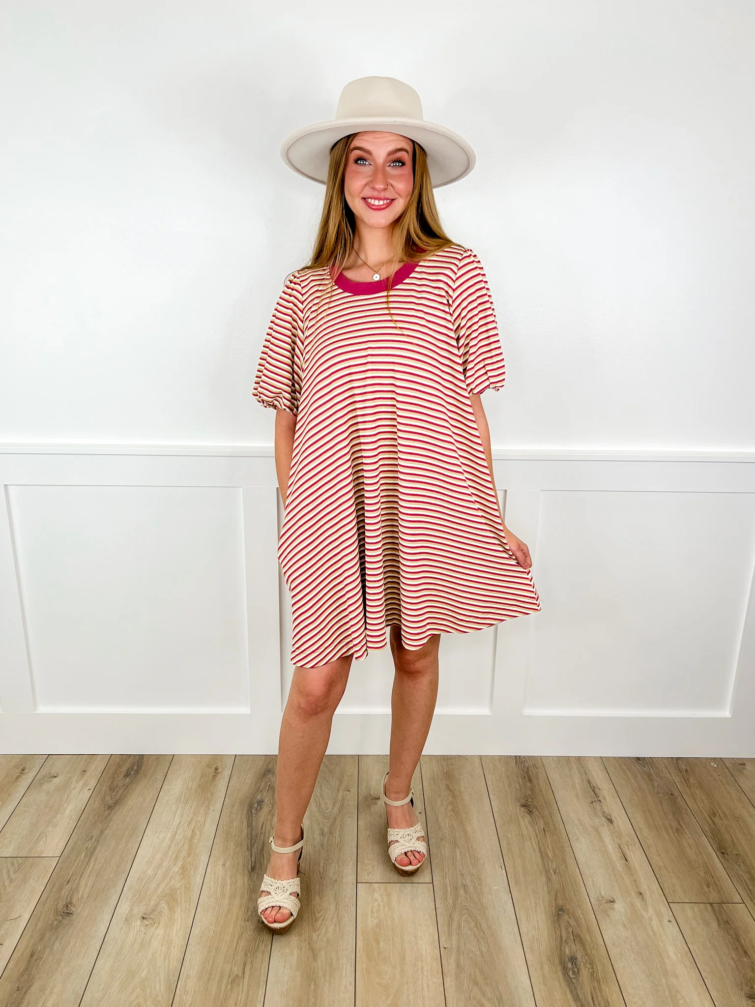 Stop & Celebrate Lightweight Striped Avery Mae Dress - Image 3