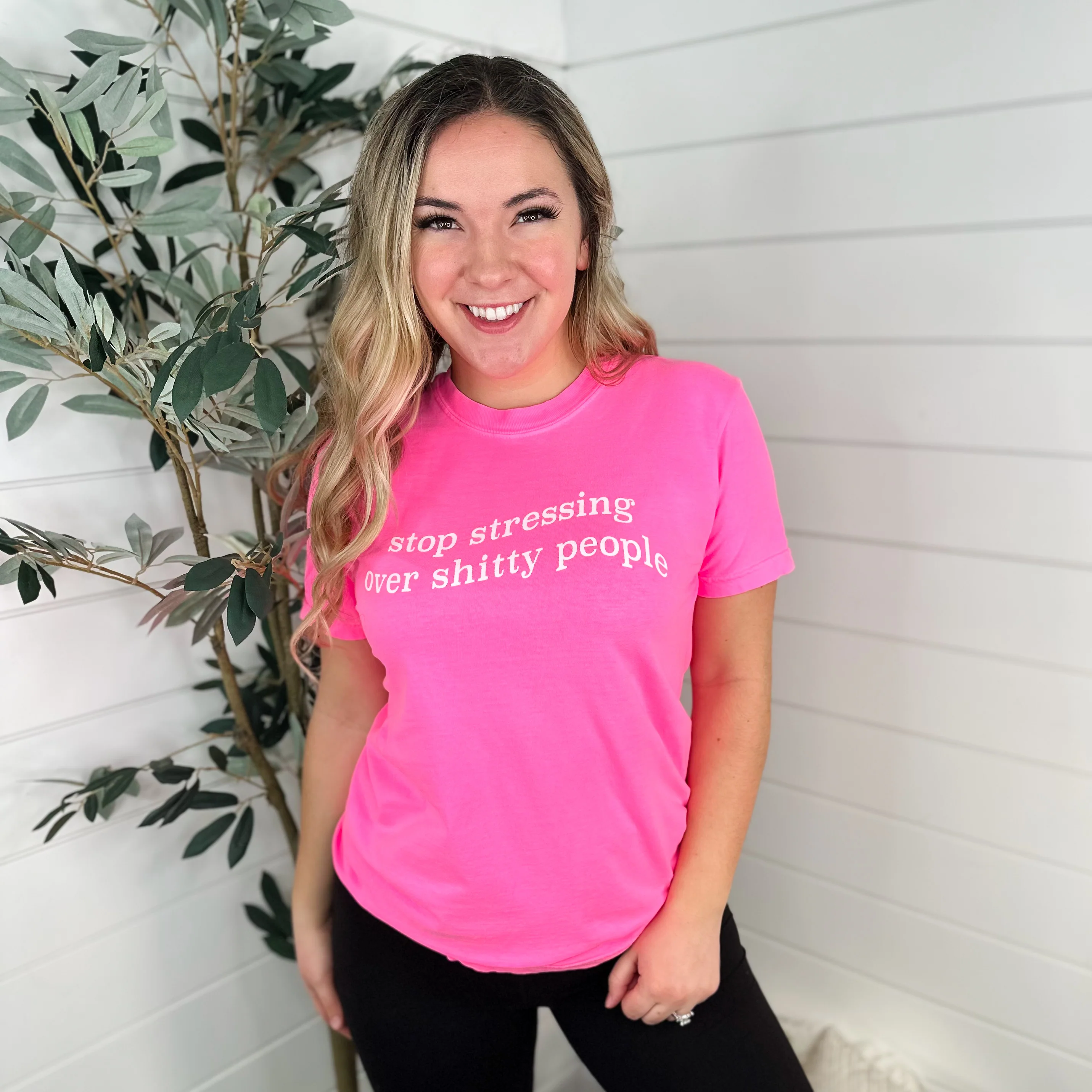 Stop Stressing Cotton Short Sleeve Avery Mae Graphic Tee Shirt - 4 colors! - Image 5