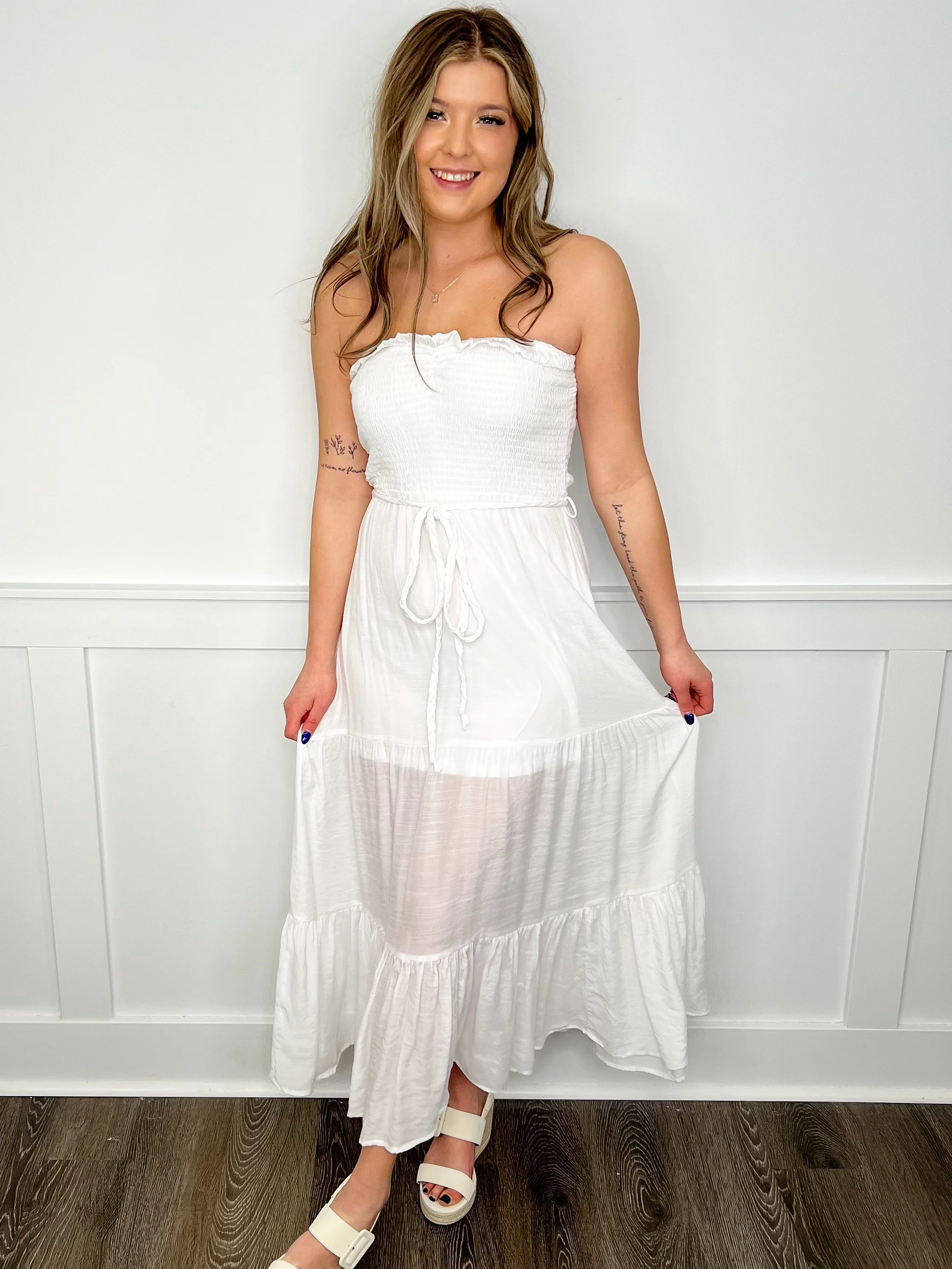 Summer Love Rayon Blend Strapless Avery Mae Dress - 5 colors!