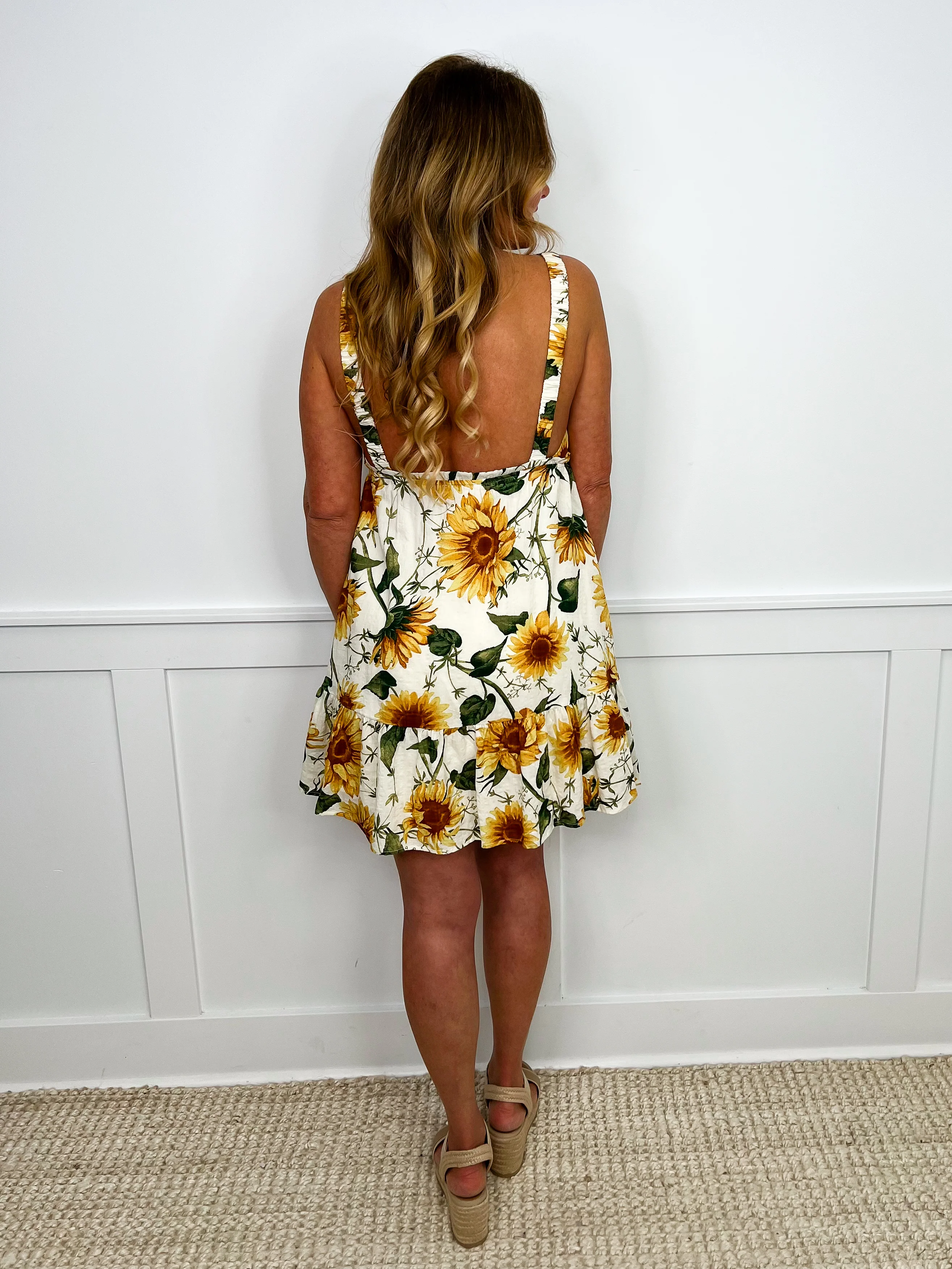 Sunflower Fun Ivory Avery Mae Dress - Image 2