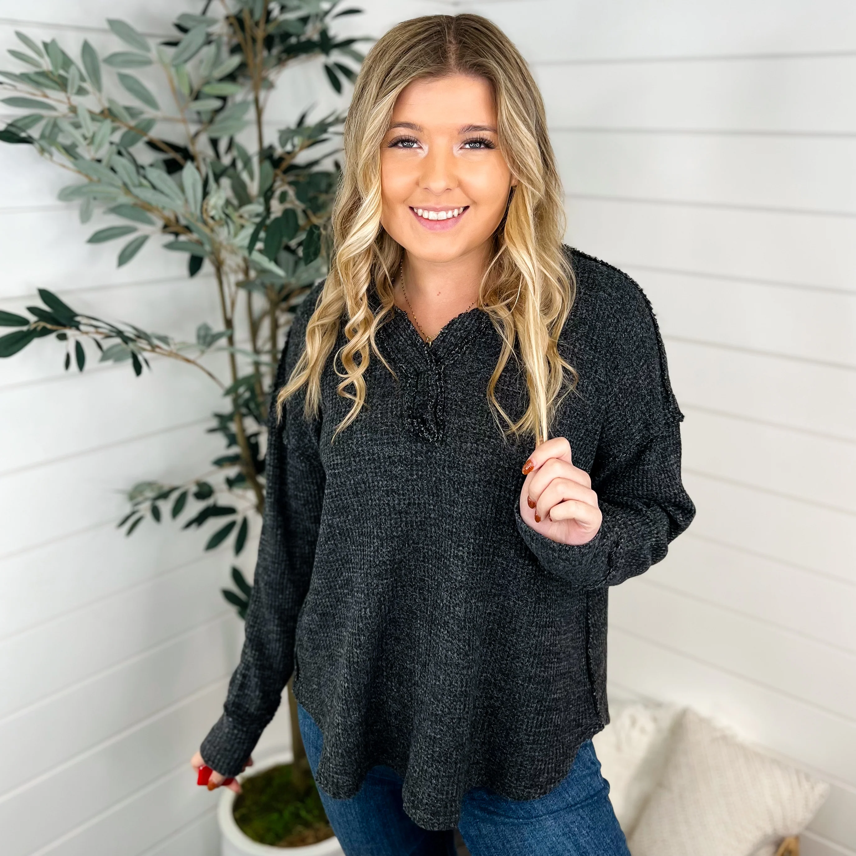 Sure as Ever Cotton Blend Long Sleeve Avery Mae Top - 2 colors! - Image 2