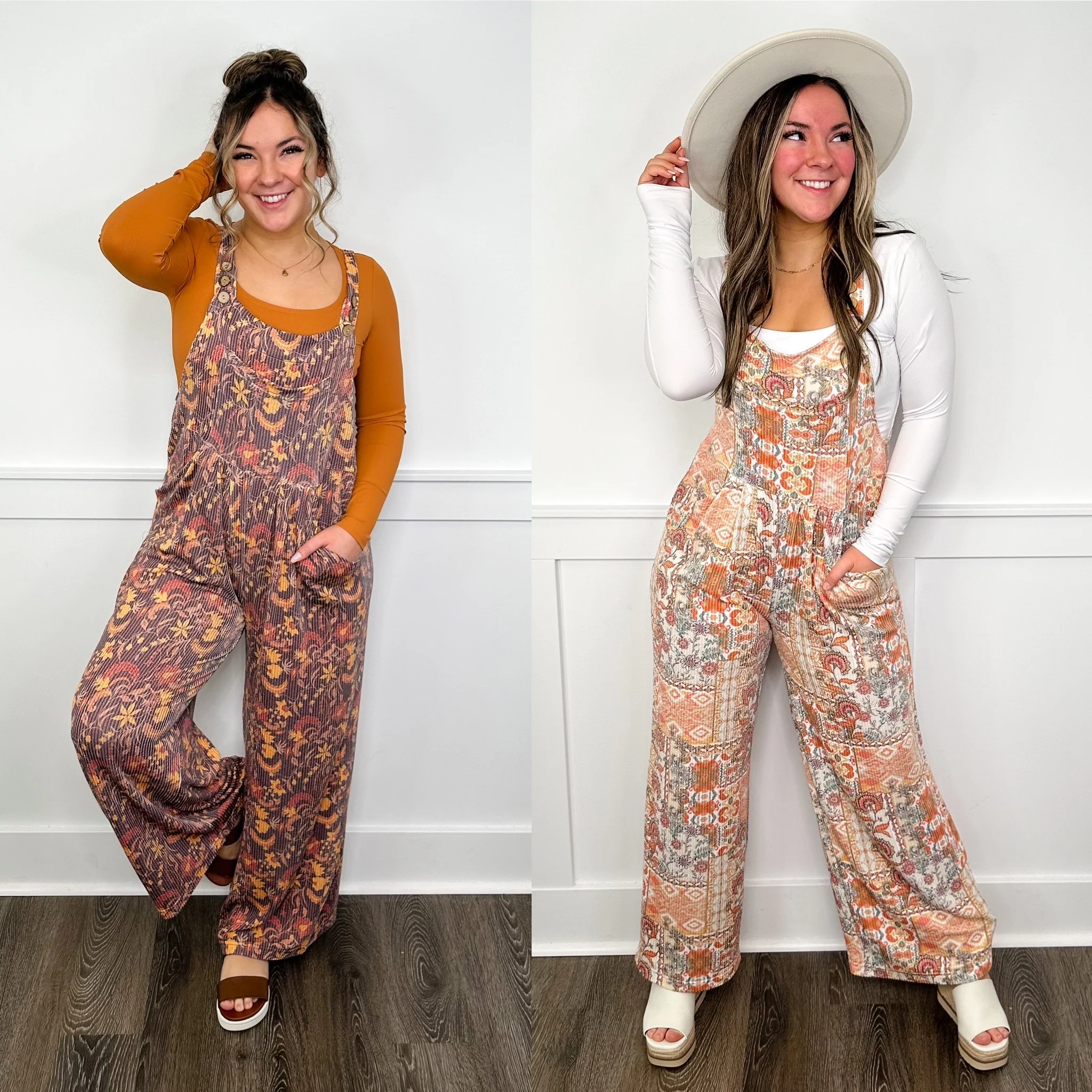 Sweeter Than Summer Ribbed Avery Mae Overalls - 2 colors!