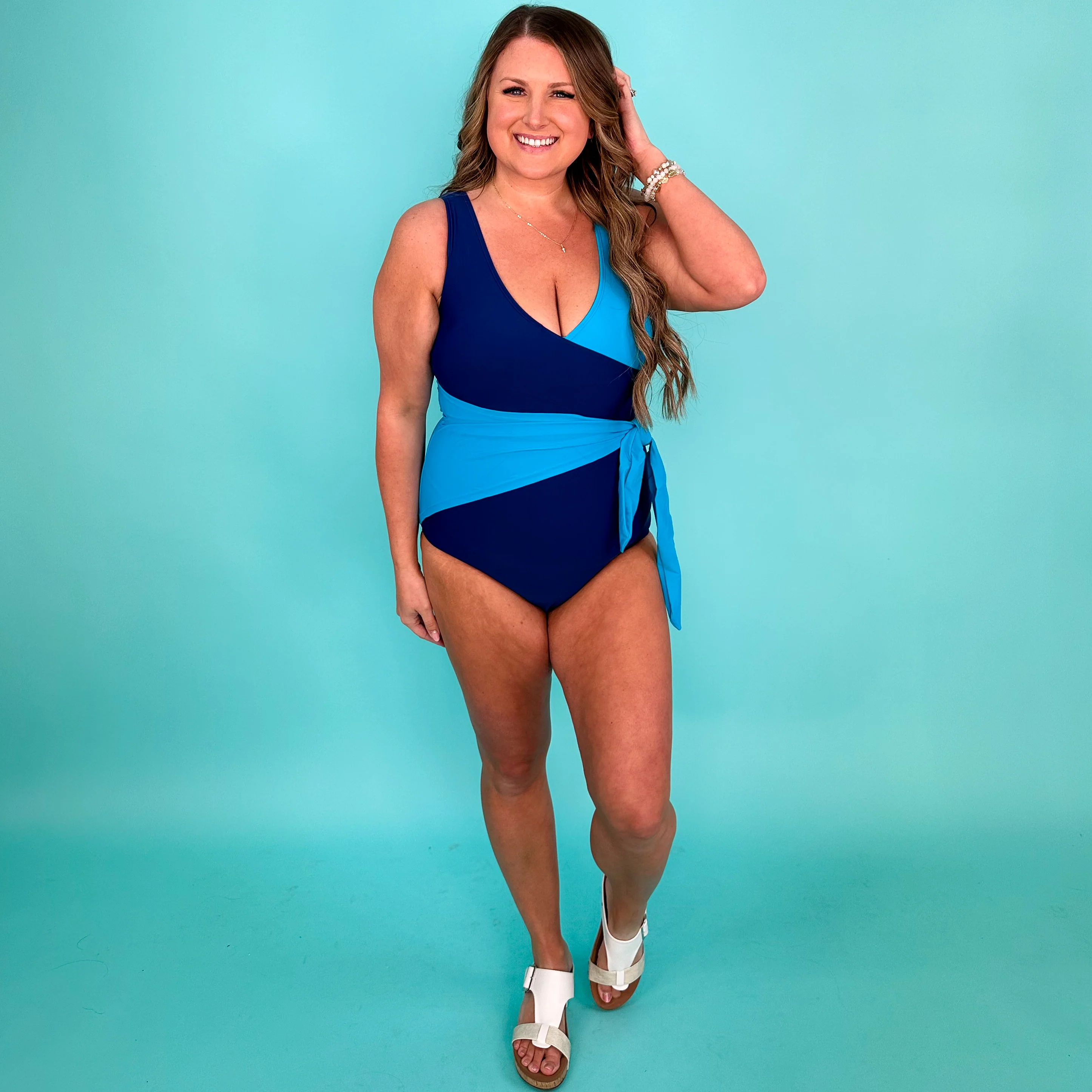 Coral Reef Take a Lap One Piece Swimsuit - 4 colors! *FINAL SALE* - Image 3
