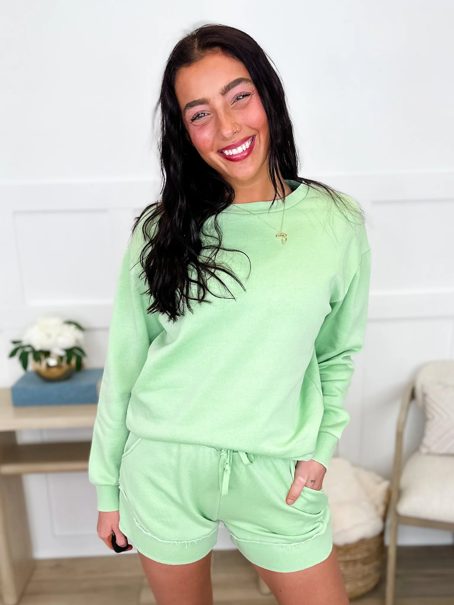 Take a Leap High-Rise Cotton Blend Avery Mae Set - Multiple Colors - Image 4