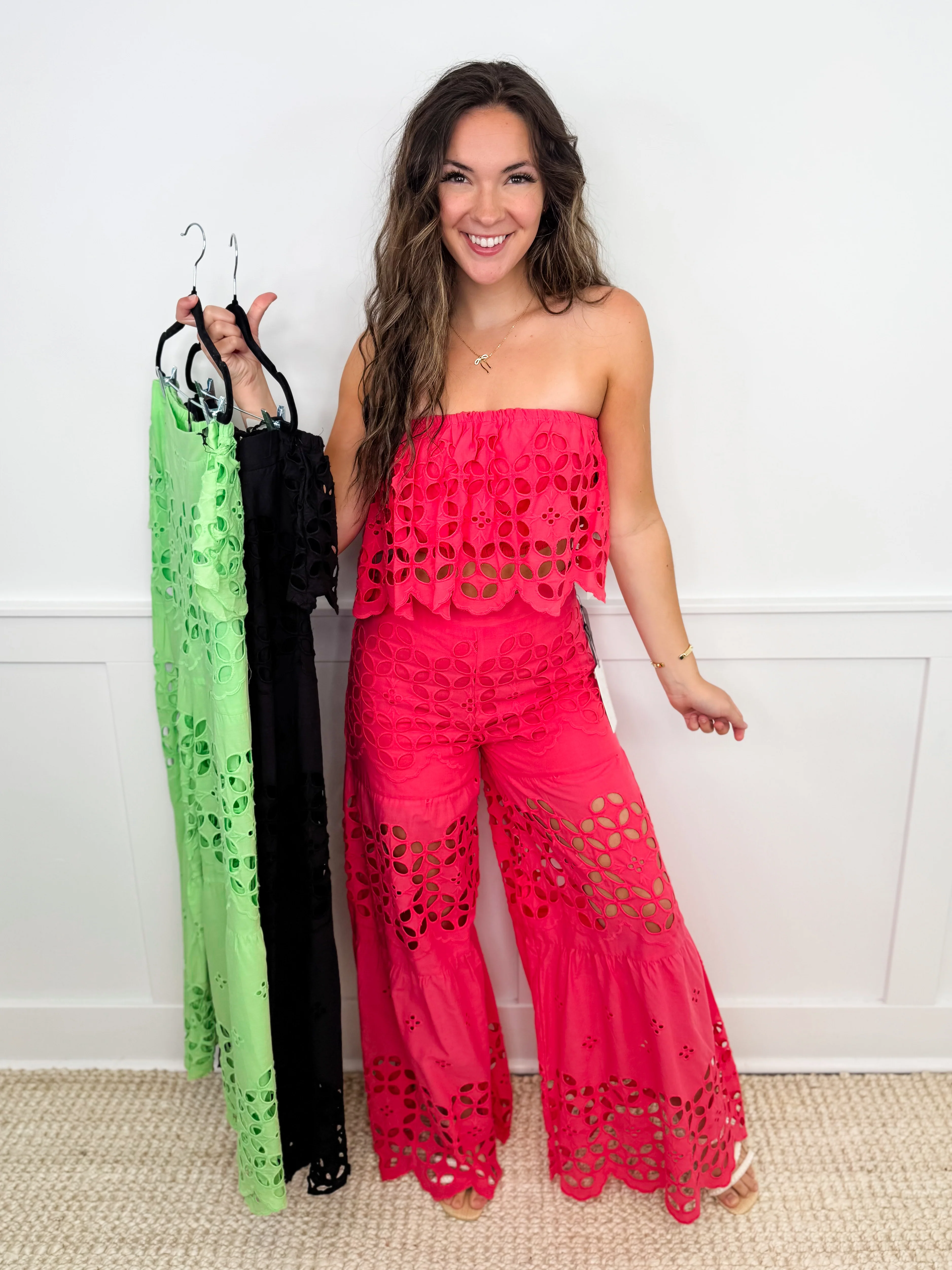 Taking a Chance Cotton High-Rise Wide Leg Avery Mae Set - 3 colors!