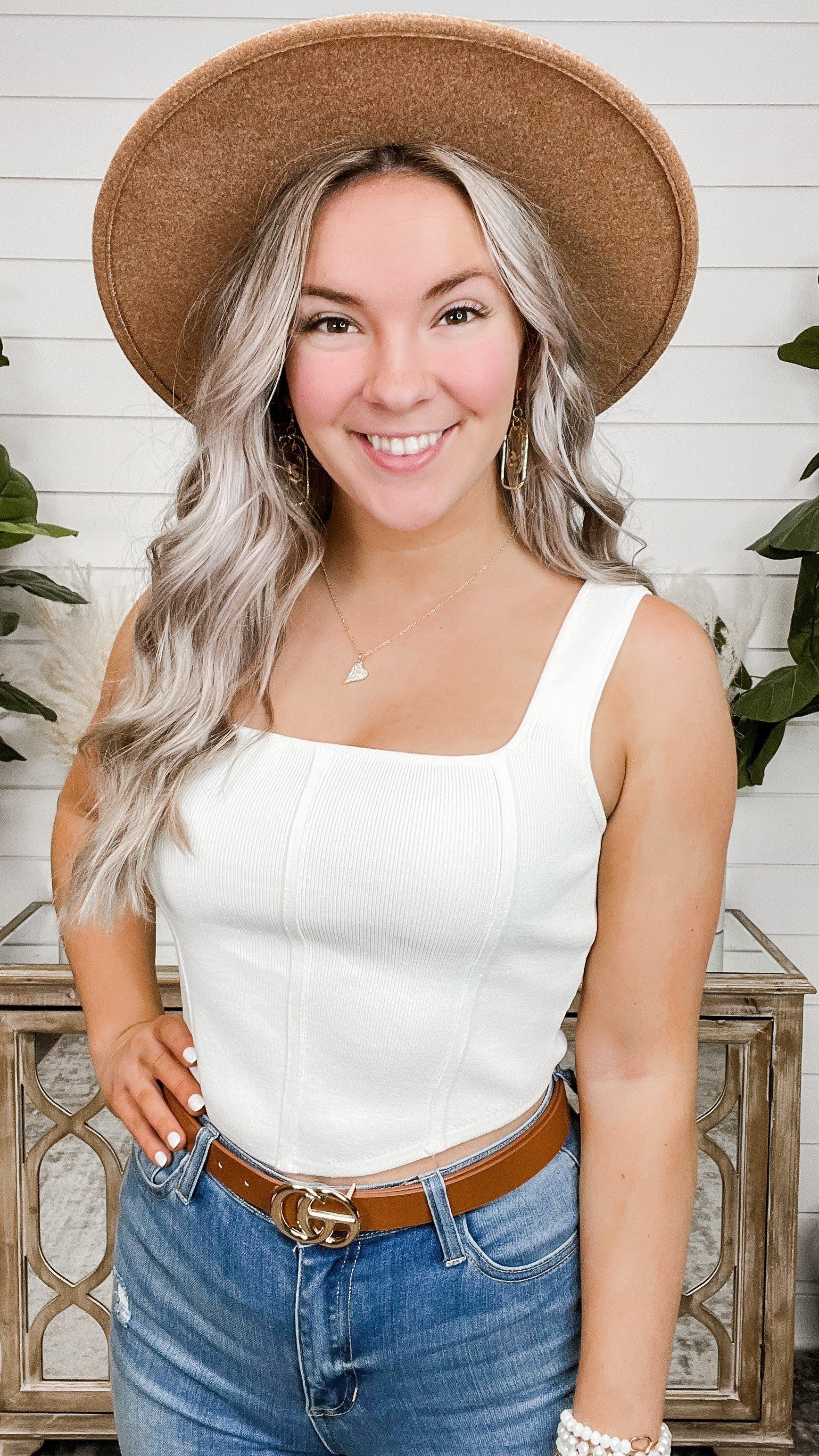 Talking About Forever Knit Avery Mae Cropped Tank Top - 4 colors! - Image 9