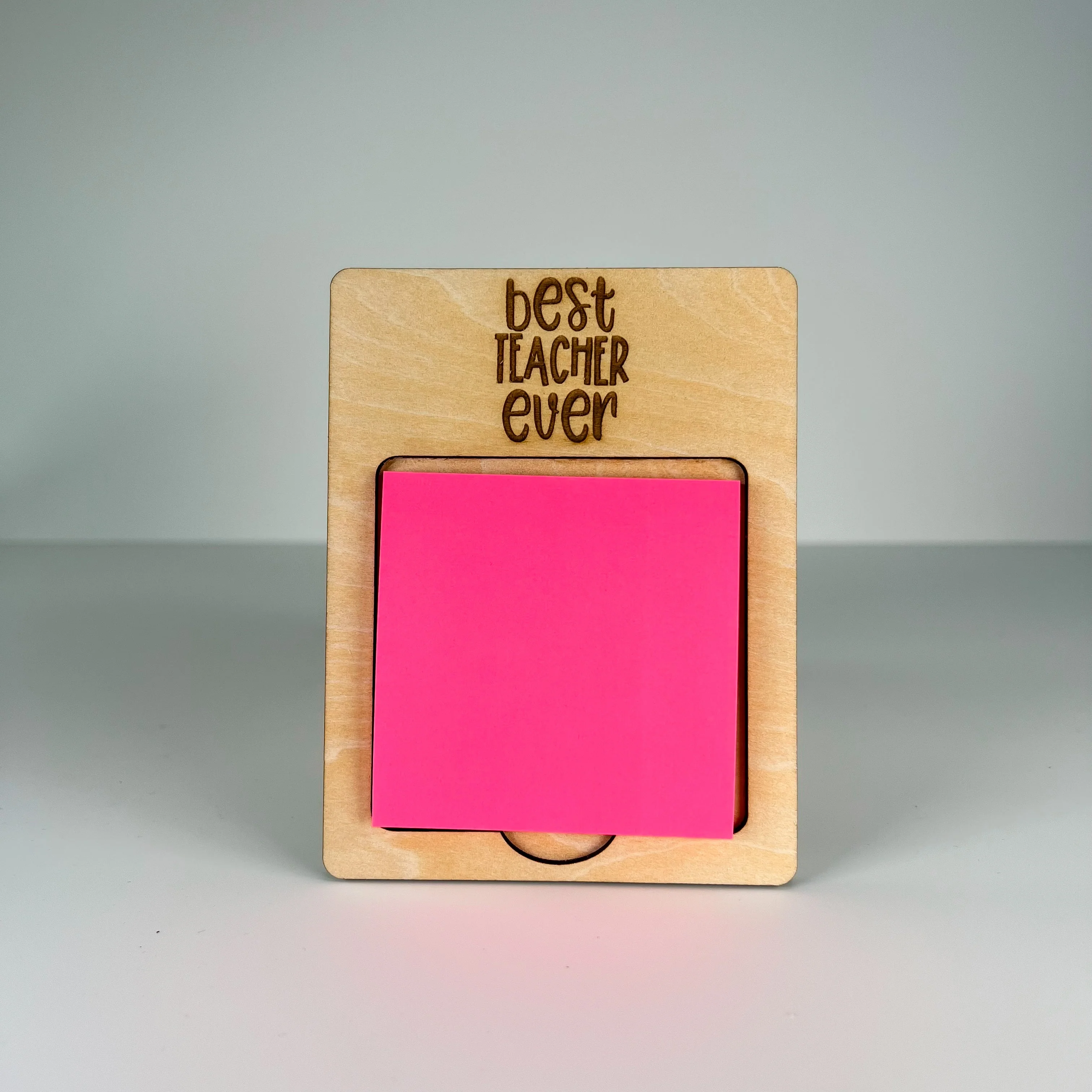 Teacher Wood Post it Holder - 2 options! - Image 3