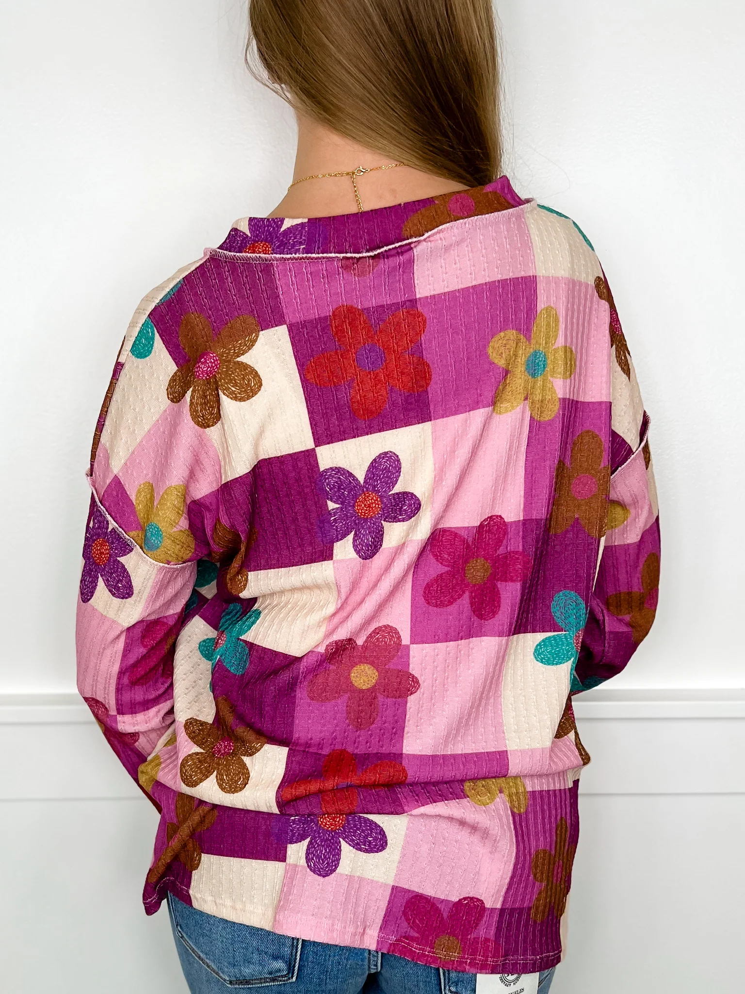 Tell Me Everything Long Sleeve Purple Avery Mae Top - Image 2