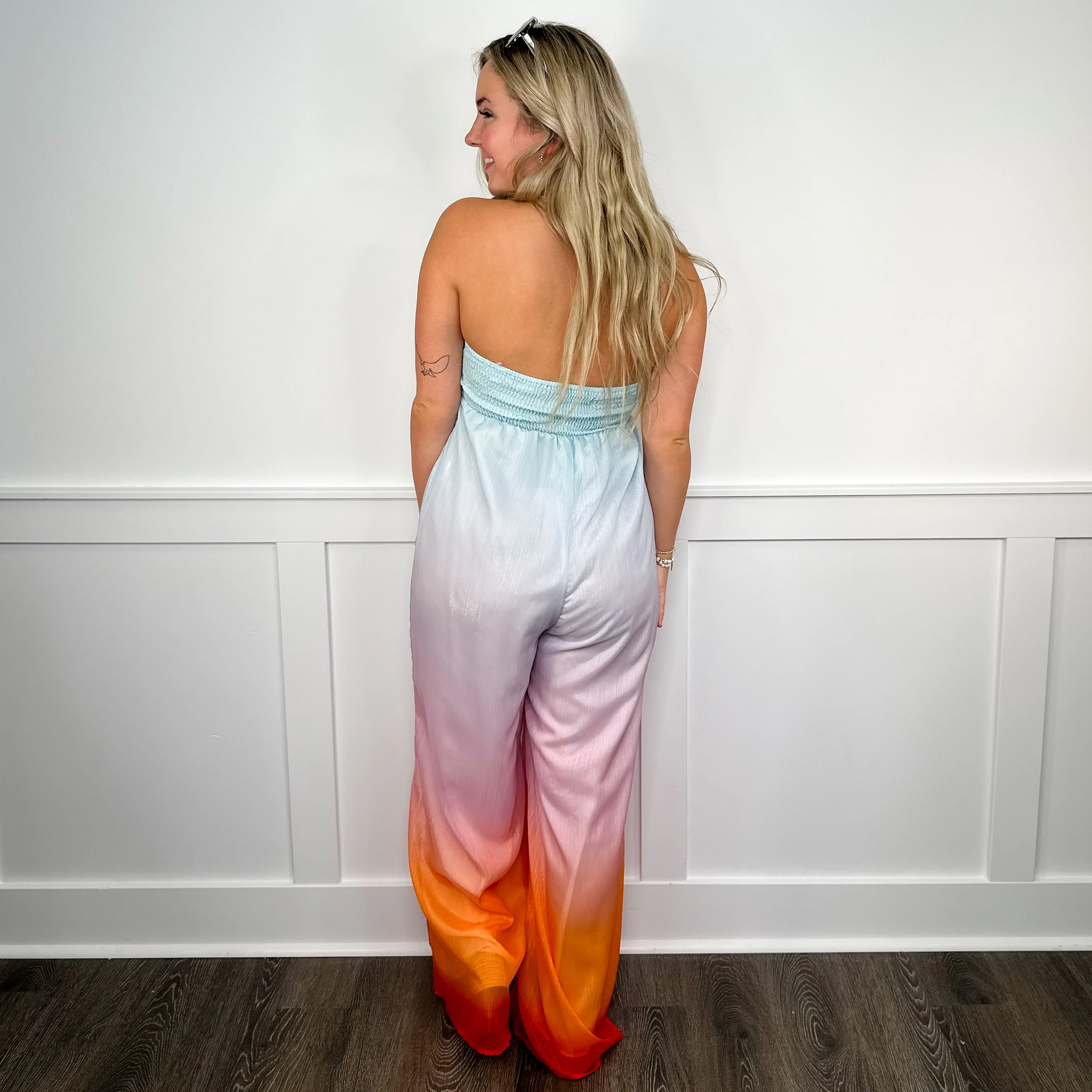 Tempting Fate Lightweight Strapless Ombre Avery Mae Jumpsuit - Image 2