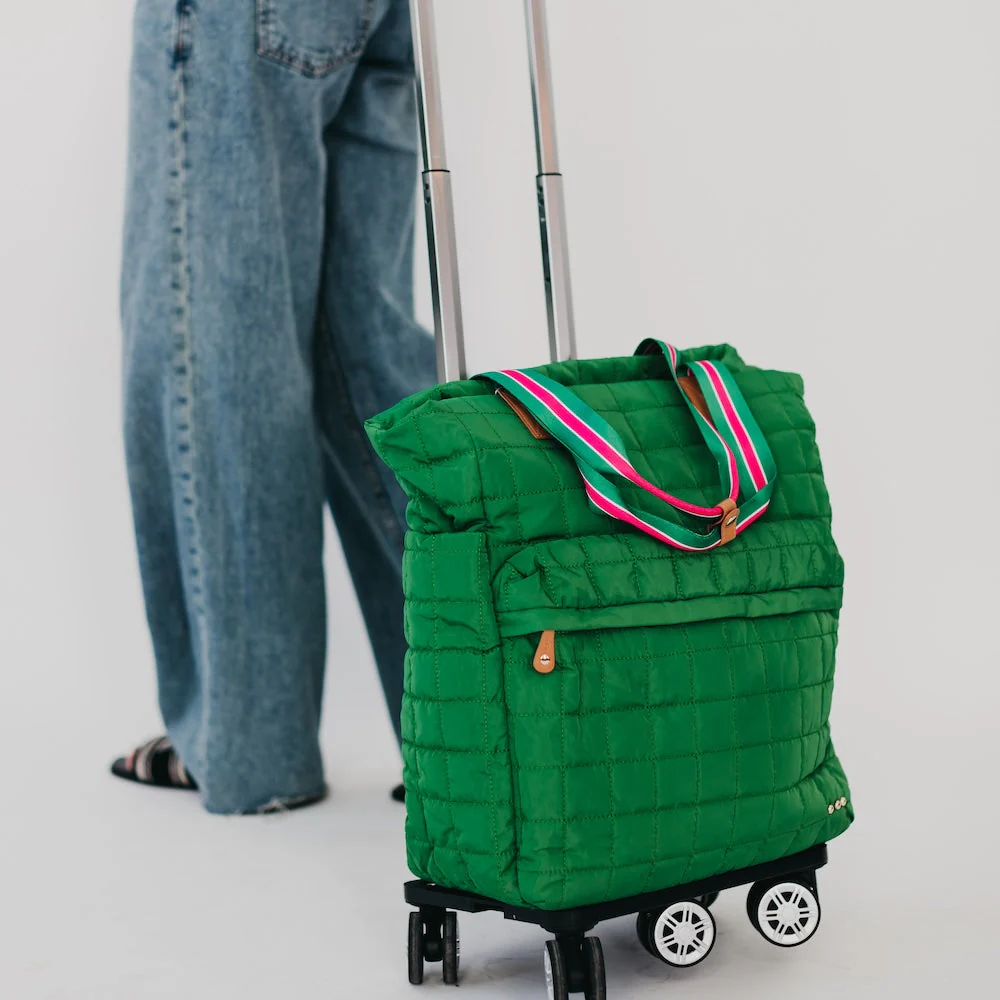 Tenley Quilted Tote Roller Bag - Image 15