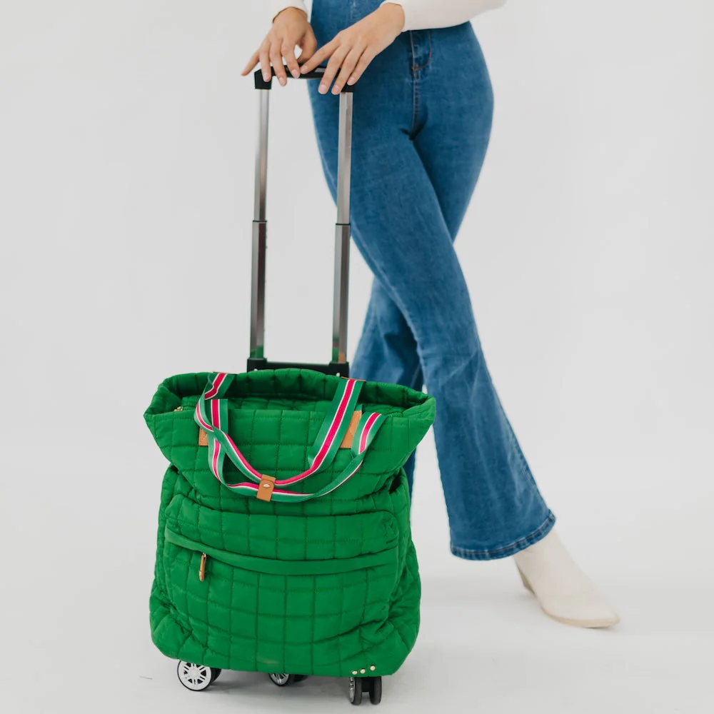 Tenley Quilted Tote Roller Bag - Image 18