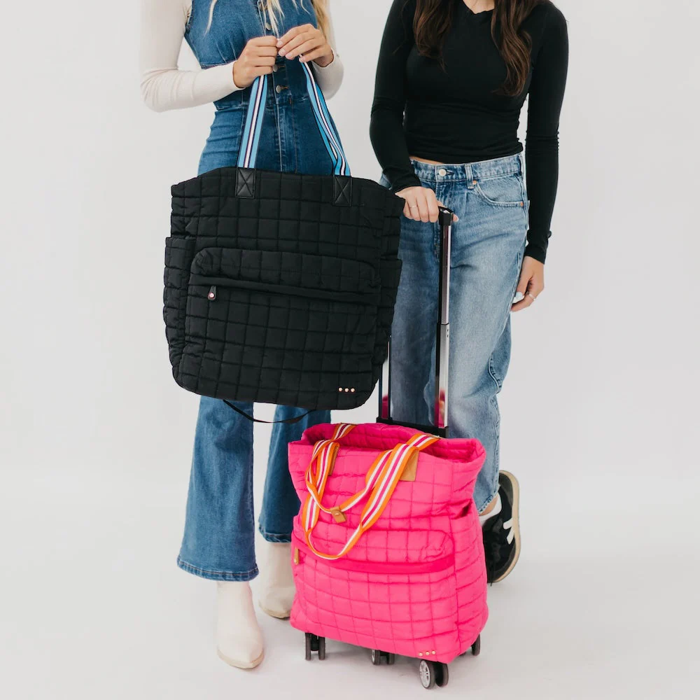 Tenley Quilted Tote Roller Bag - Image 5