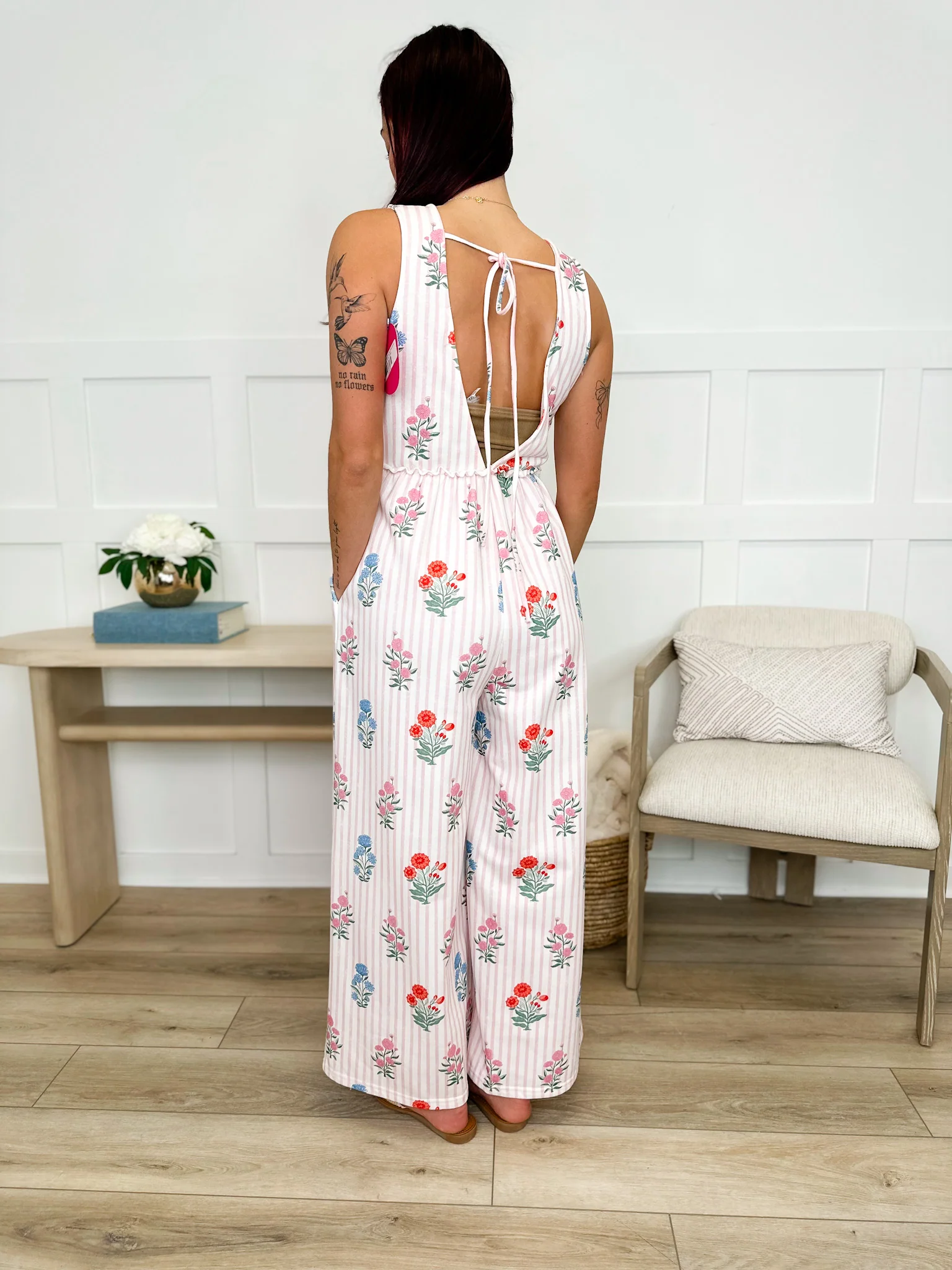 The Best Days Cotton Blend Pink Avery Mae Jumpsuit - Image 2
