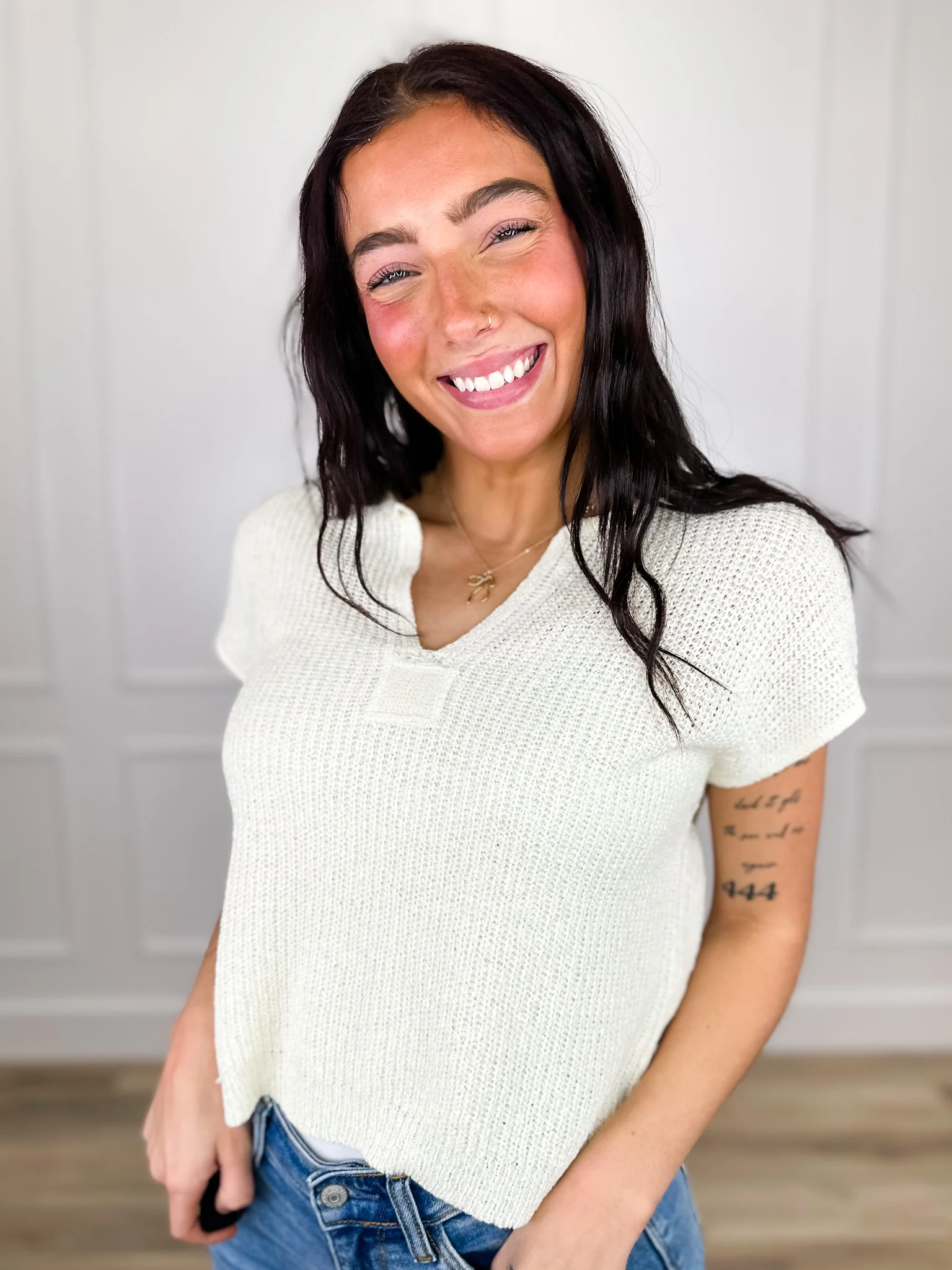 The Smart Choice Knit Short Sleeve Avery Mae Top - Multiple Colors - Image 2
