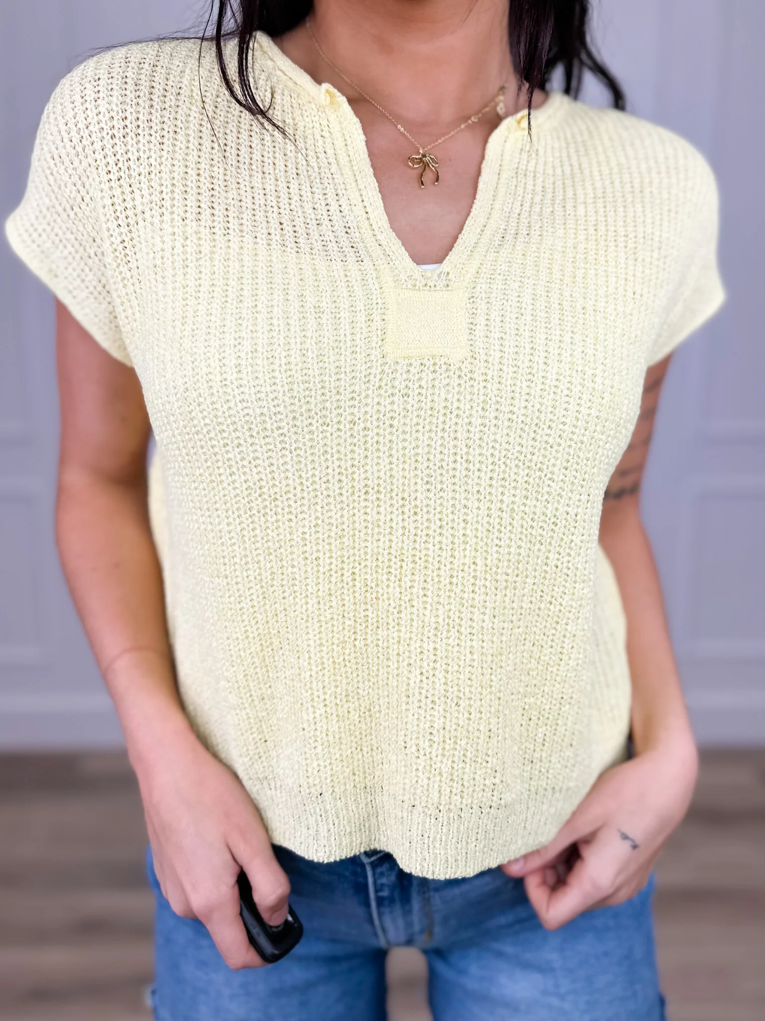 The Smart Choice Knit Short Sleeve Avery Mae Top - Multiple Colors - Image 5