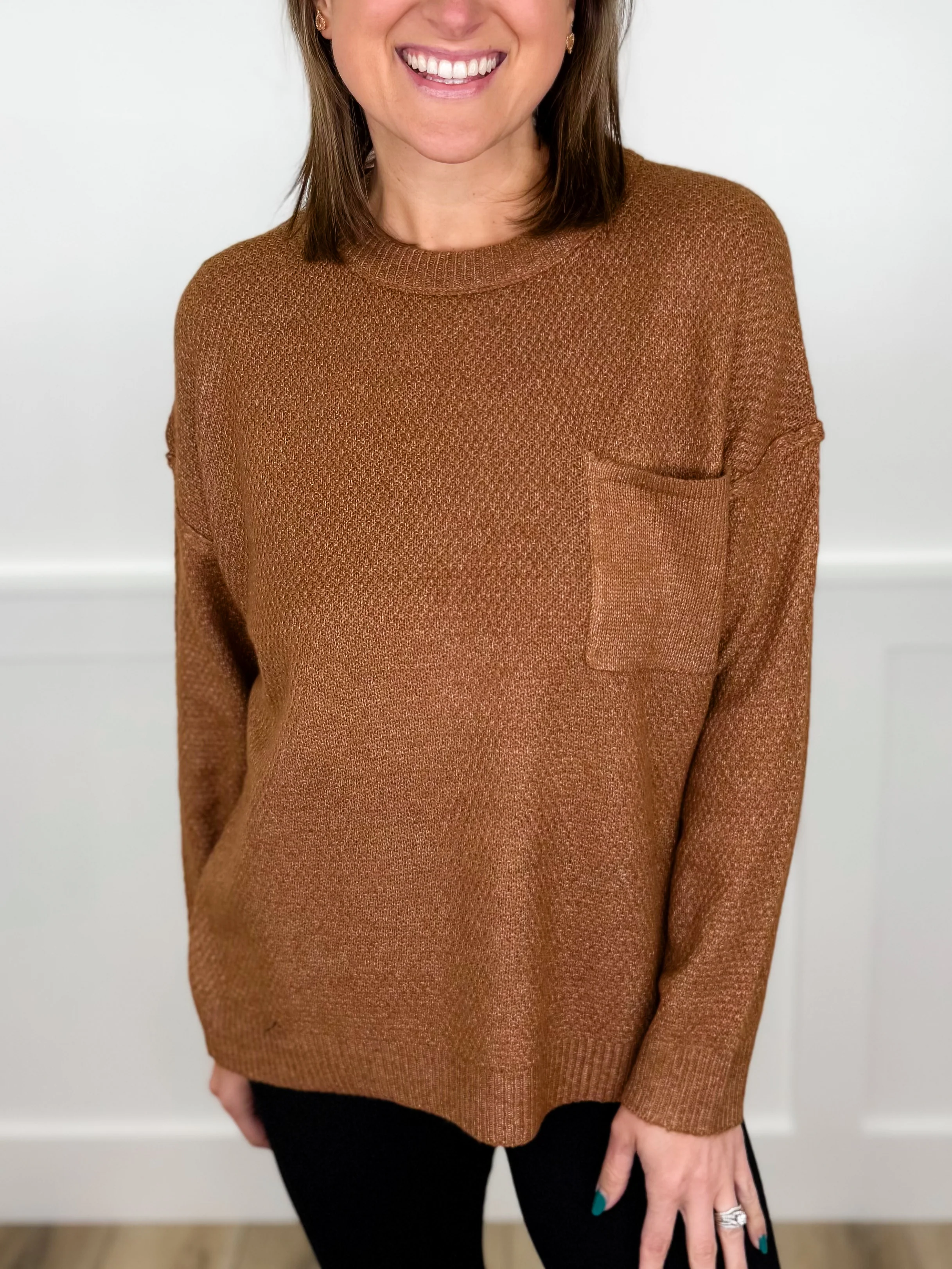 This is Serious Knit Long Sleeve Avery Mae Sweater Top - 4 colors! - Image 2
