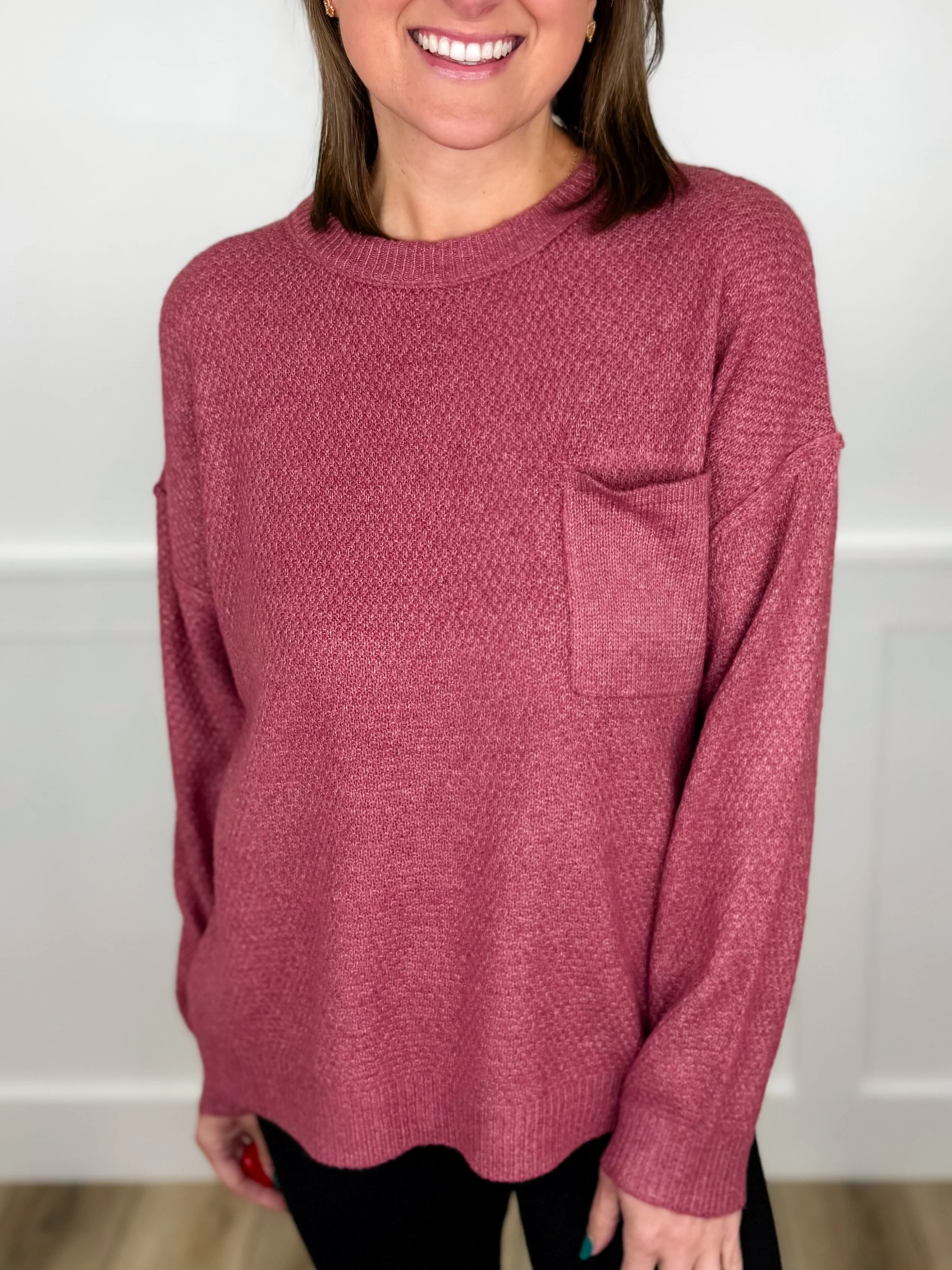 This is Serious Knit Long Sleeve Avery Mae Sweater Top - 4 colors! - Image 5