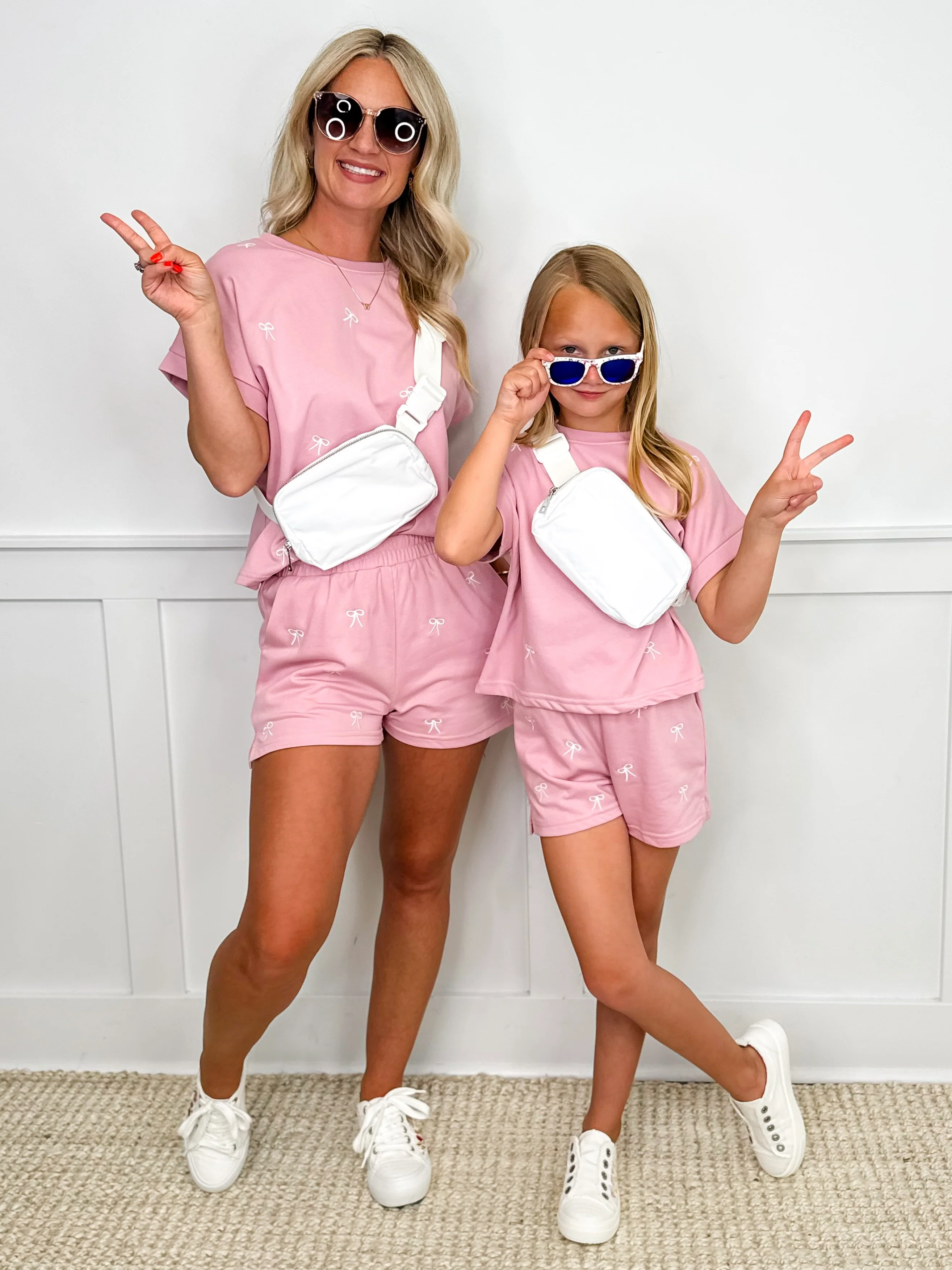 Tie it Your Way Cotton Blend Short Sleeve Pink Avery Mae Mom Cropped Top