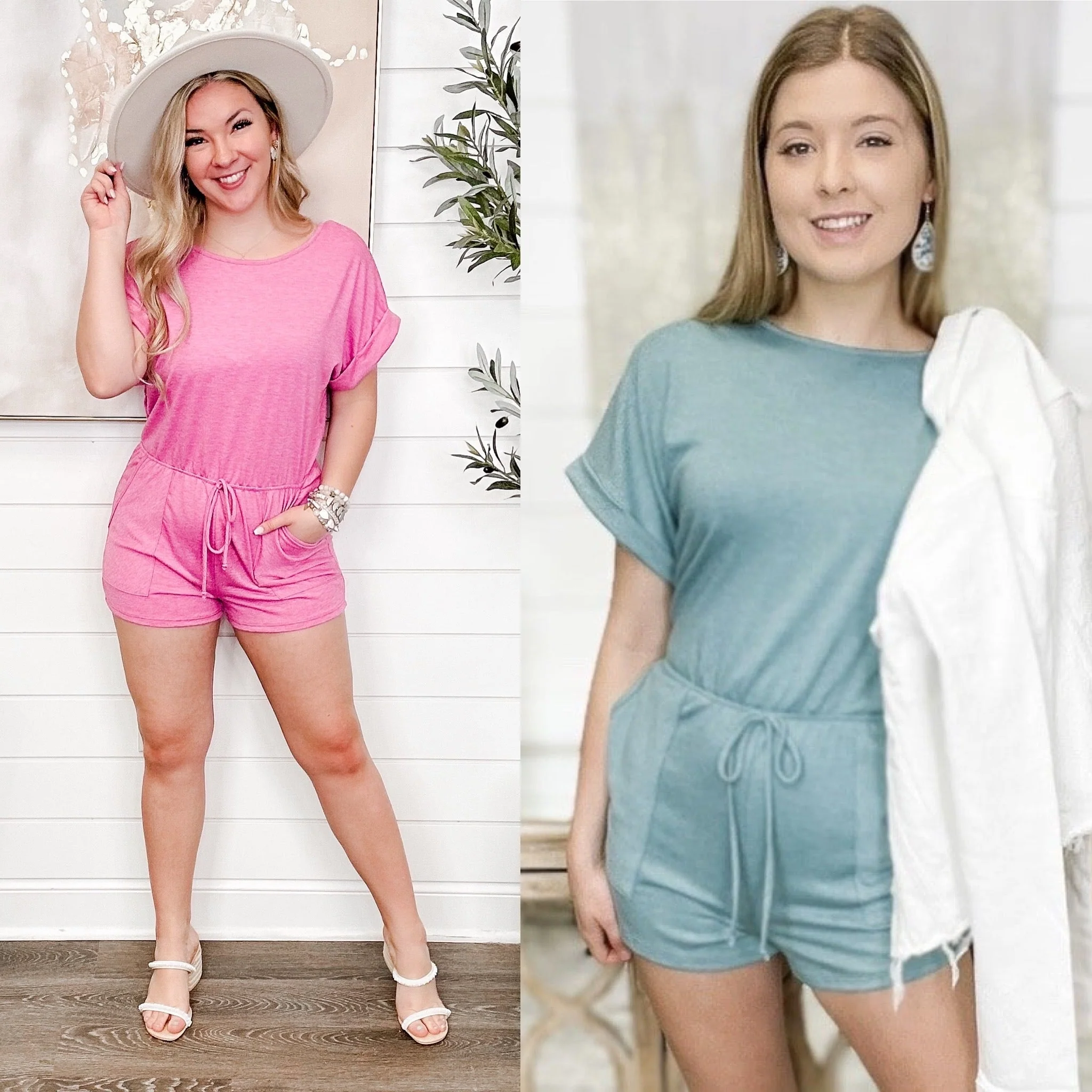 Time For Change Short Sleeve Avery Mae Romper - 2 colors!