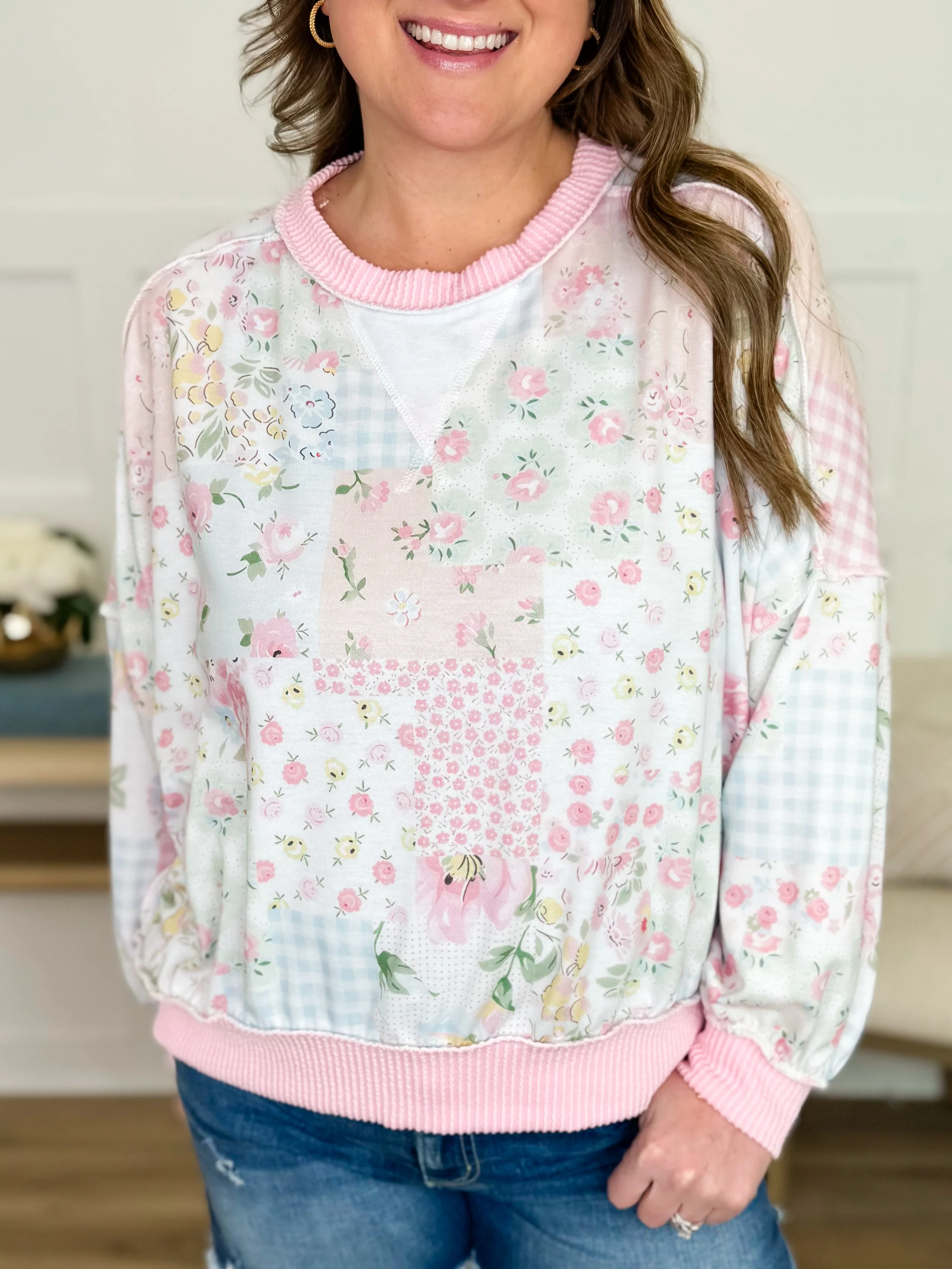 Time of My Life Long Sleeve Pink Avery Mae Top