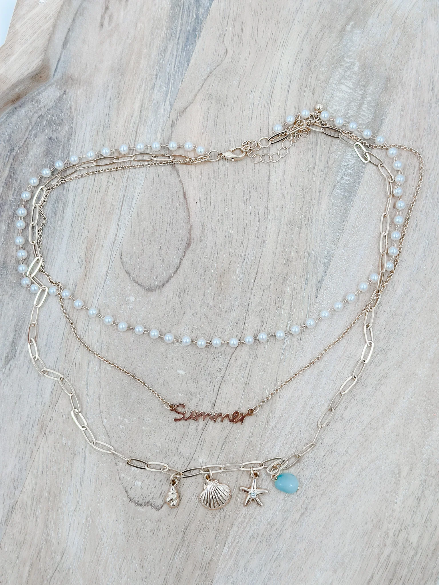 Timeless Tide Gold Layered Necklace