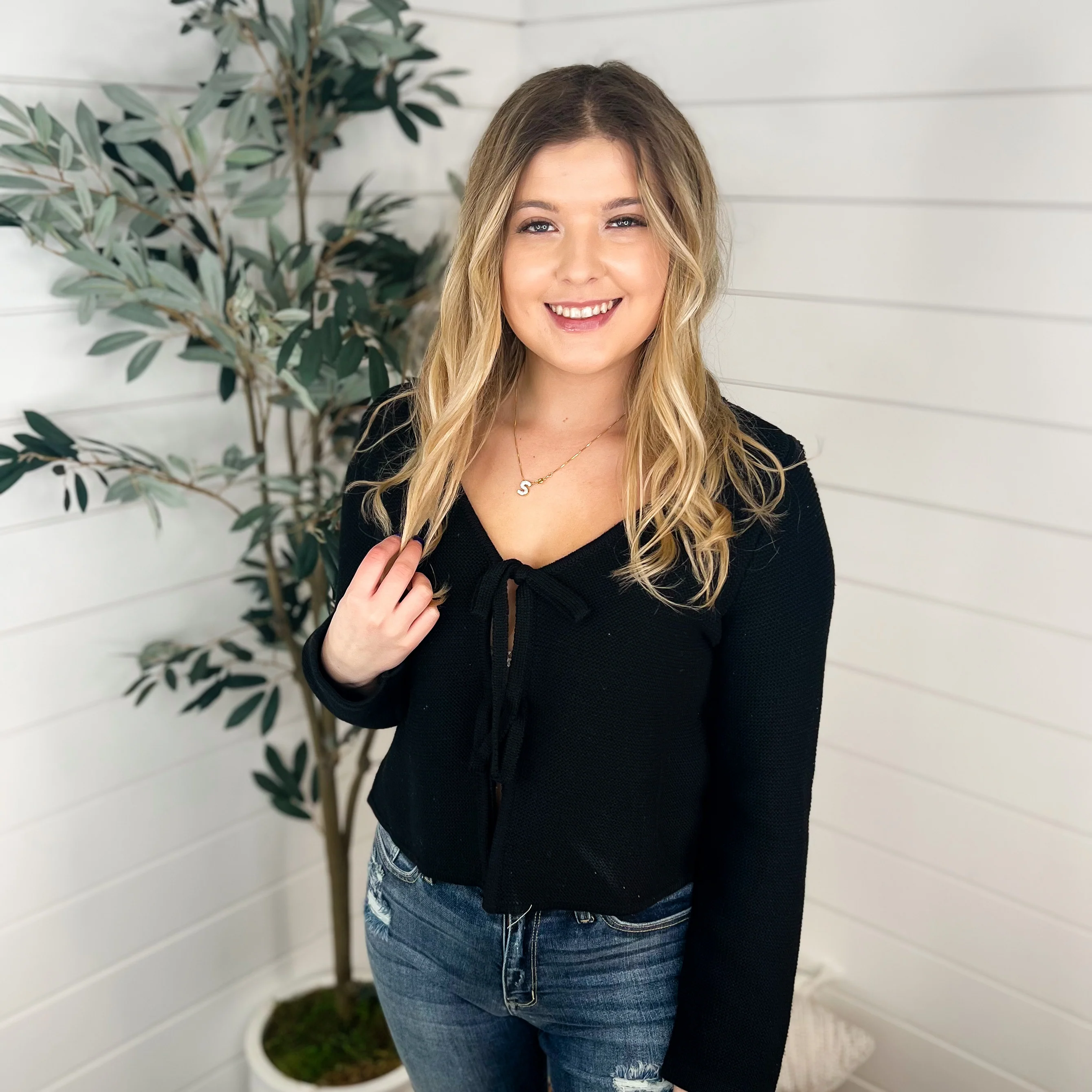 Told Ya So Cotton Long Sleeve Avery Mae Cardigan - 2 colors! - Image 2