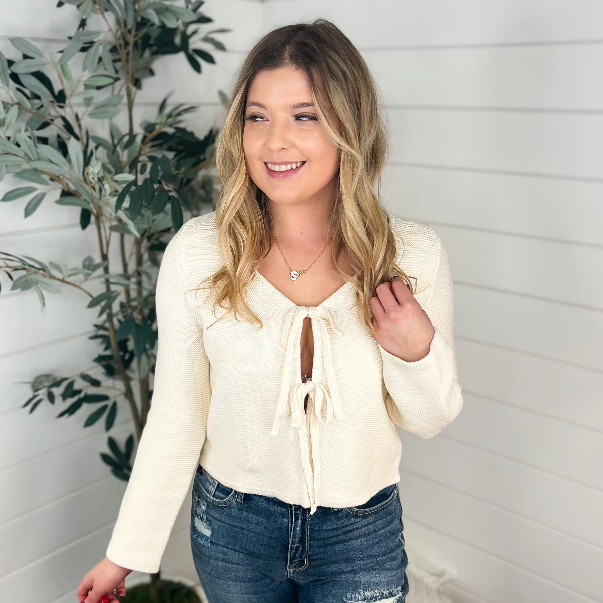 Told Ya So Cotton Long Sleeve Avery Mae Cardigan - 2 colors! - Image 3