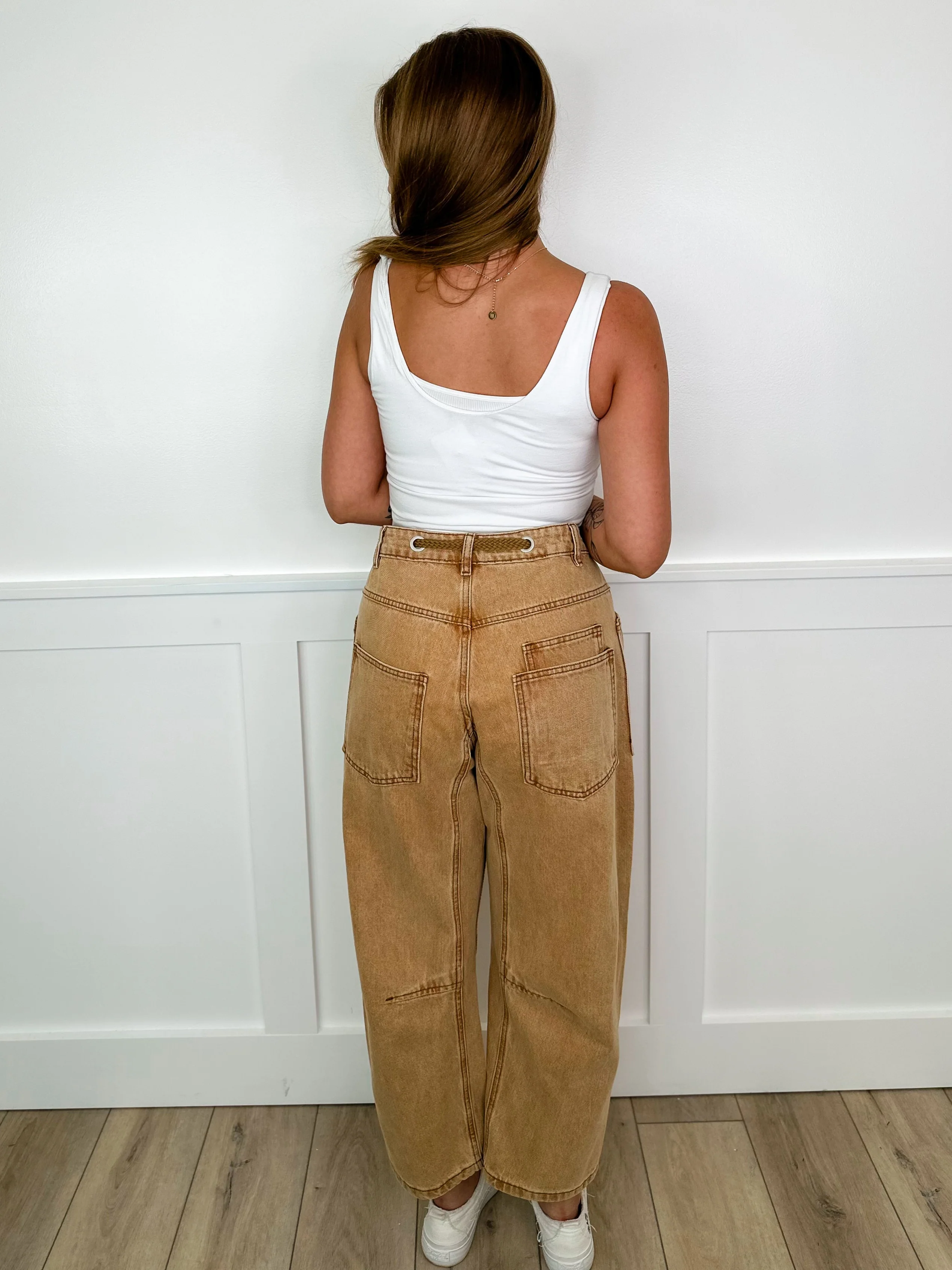 Tonight We Party High-Rise Cotton Blend Avery Mae Barrel Jeans - 3 colors! - Image 7