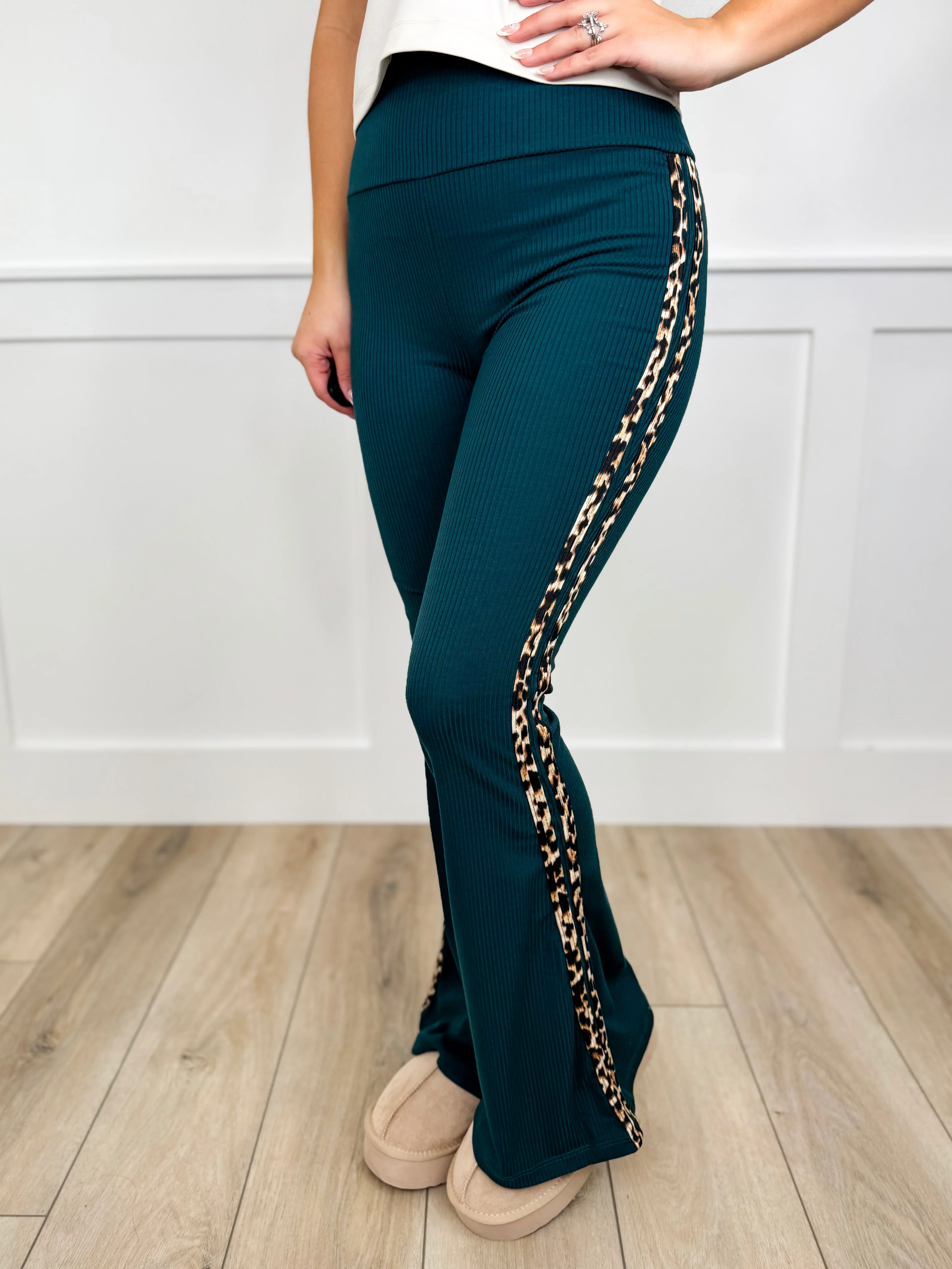 Totally Into You High-Rise Ribbed Flare Avery Mae Bottoms - 3 colors! - Image 2