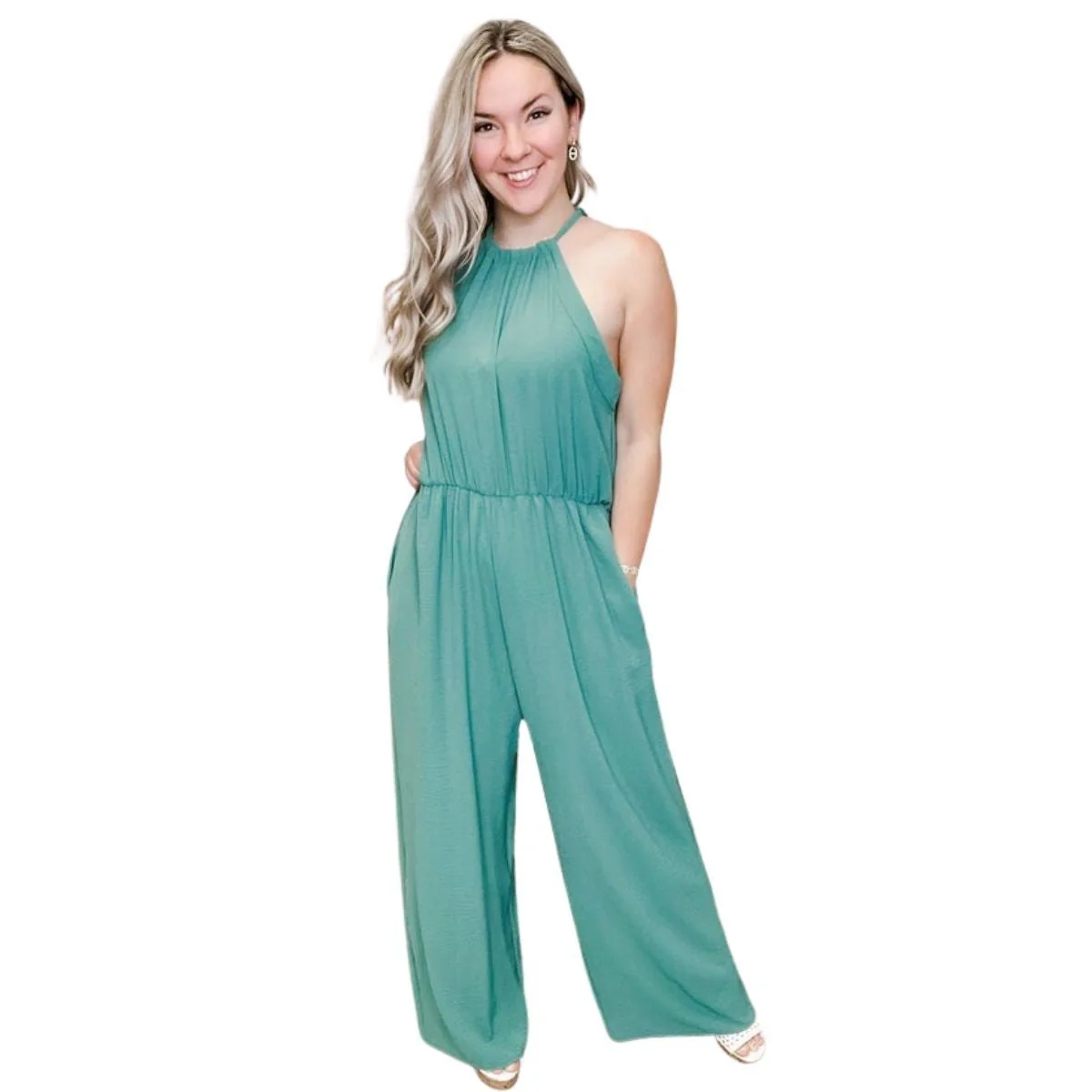 Treat You Right White Birch Jumpsuit - Image 2