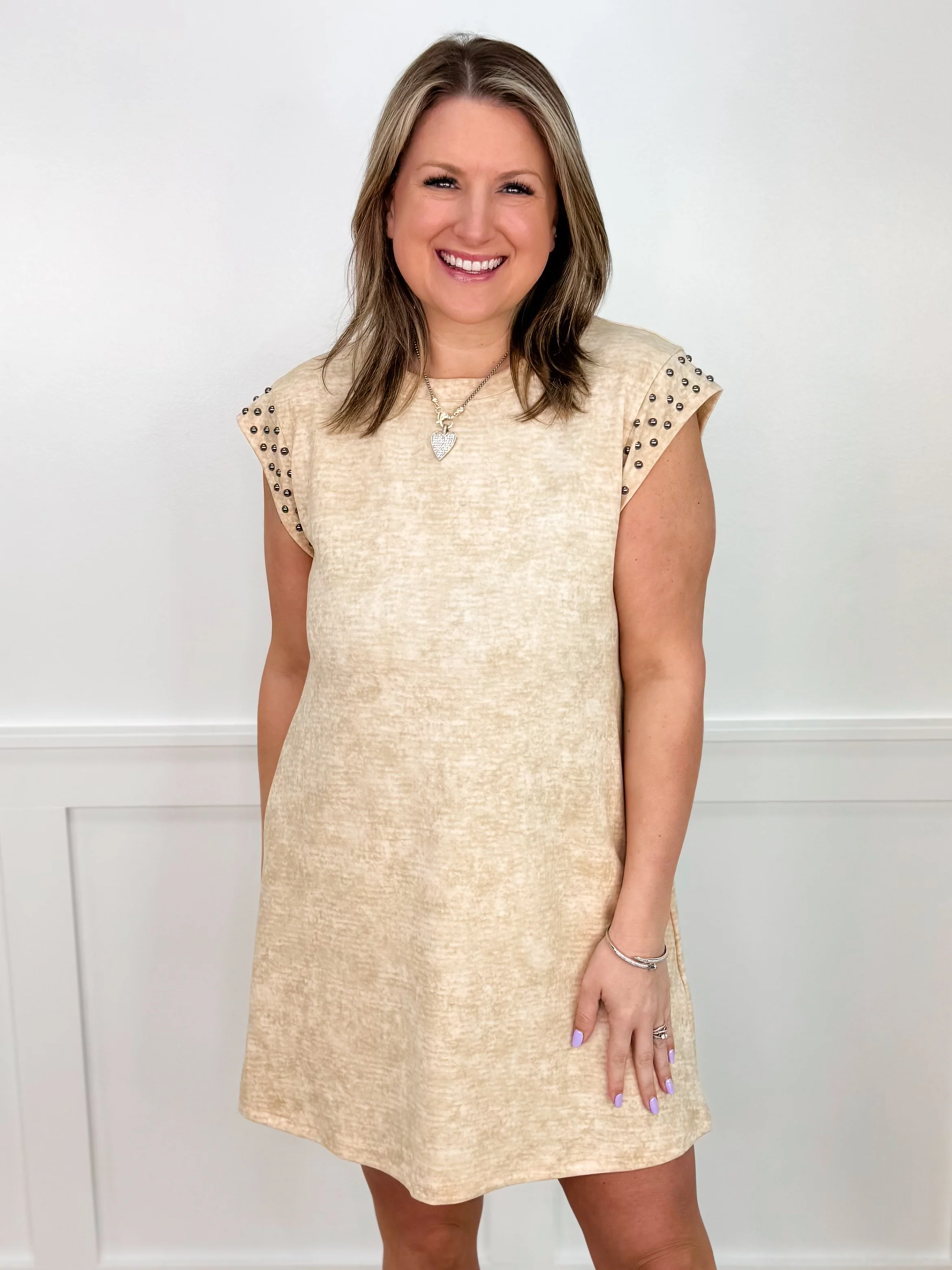 Turn Back Time Rayon Blend Short Sleeve Avery Mae Dress - 3 colors! - Image 3