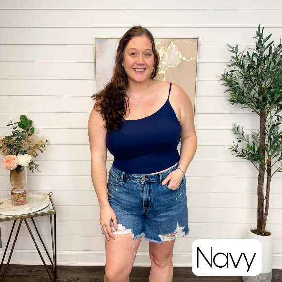 Two Basic What a Feeling Avery Mae Padded Cropped Tank Top - 10 colors! - Image 6