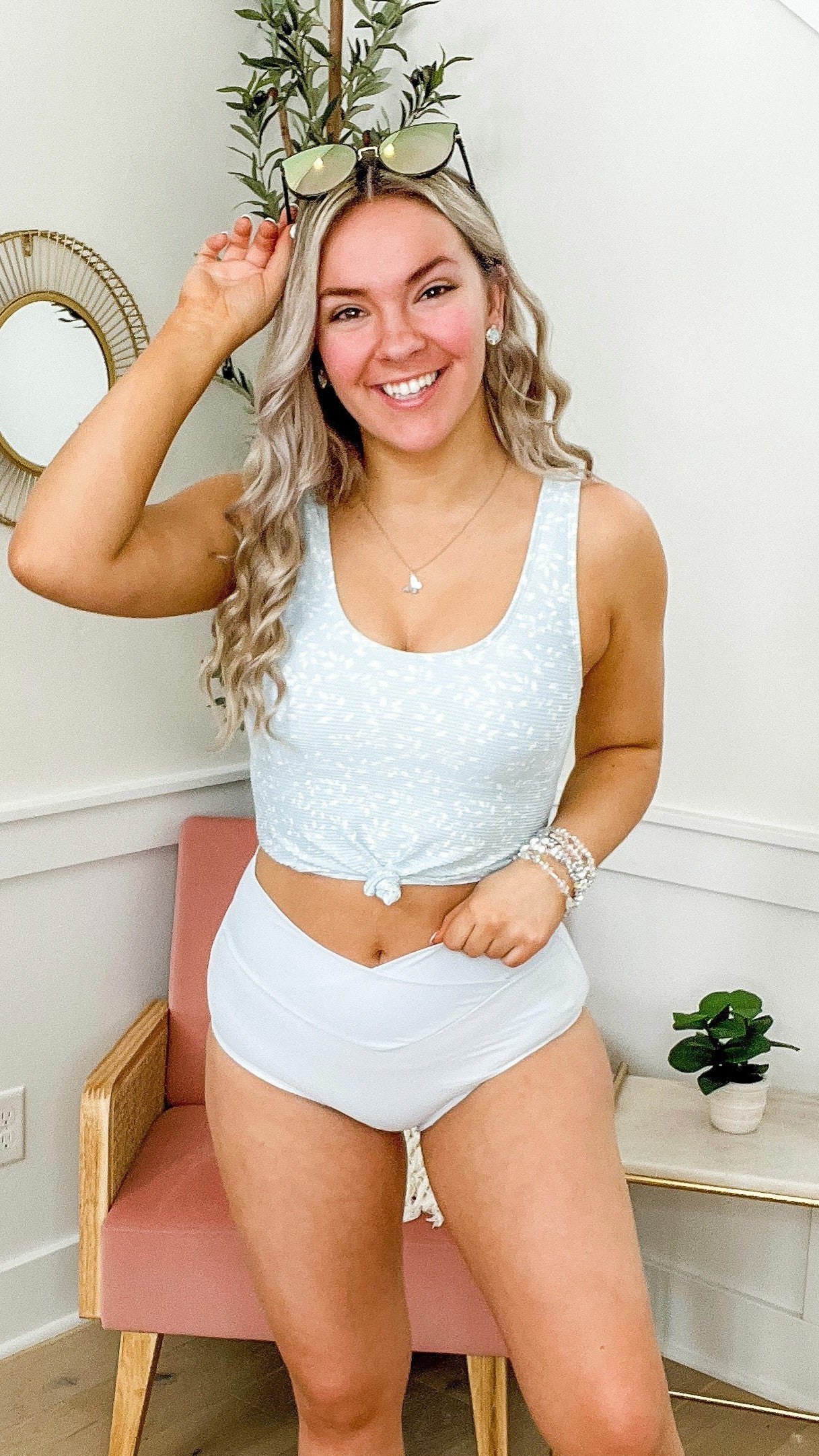 Coral Reef Sea Glass Vacationer High-Rise Avery Mae Swim Bottoms - 7 colors! *FINAL SALE* - Image 12