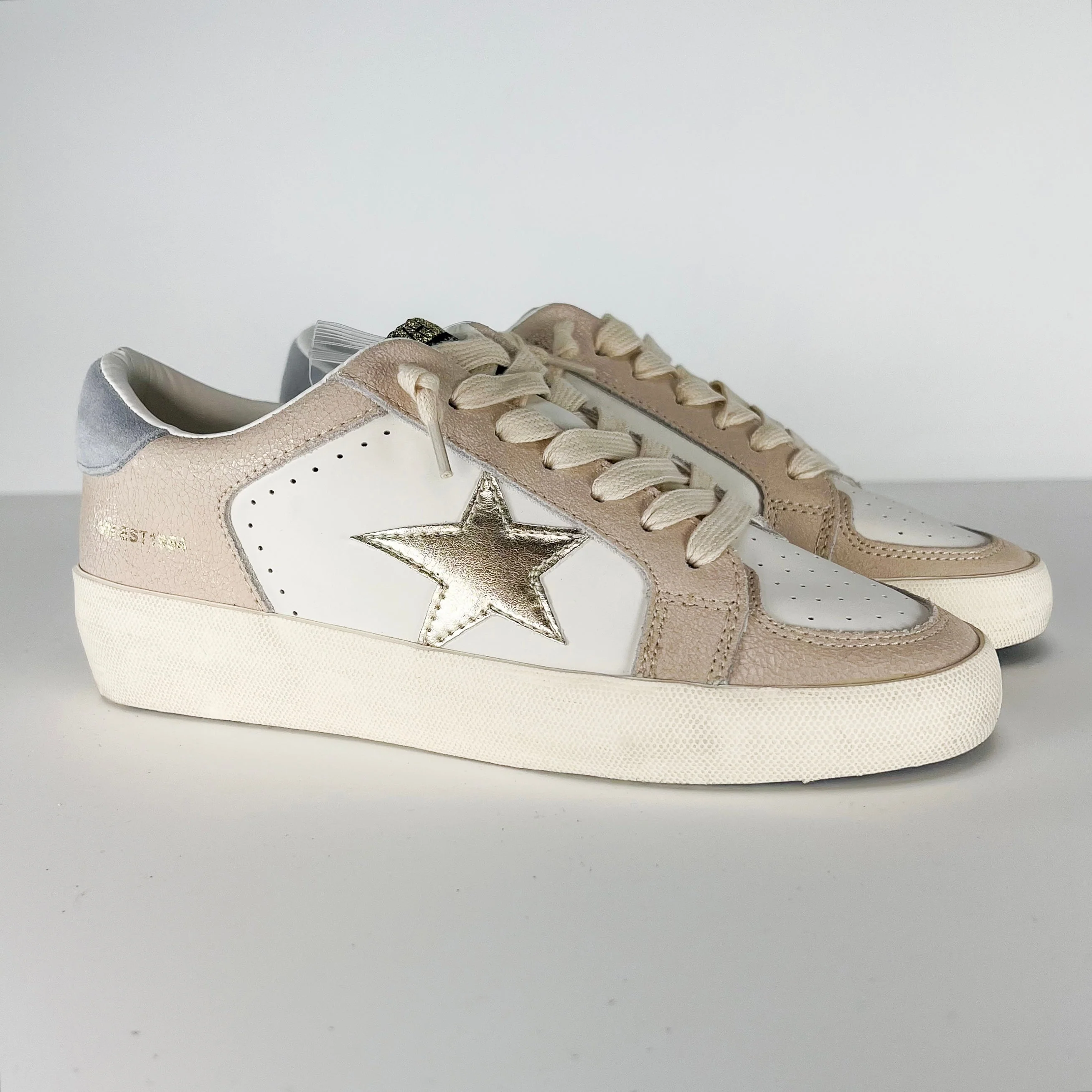 Vintage Havana Let the Groove in Leather Blush Sneakers