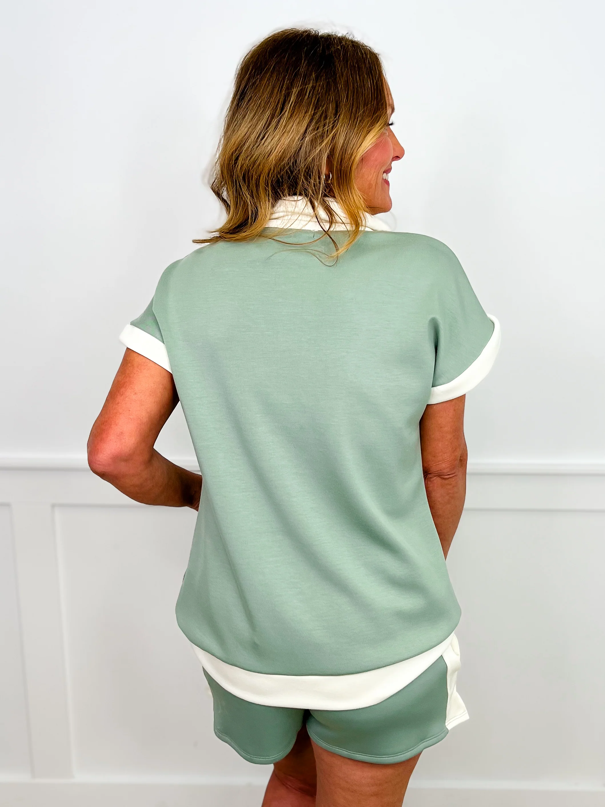 Wait For Me High-Rise Green Avery Mae Shorts - Image 2