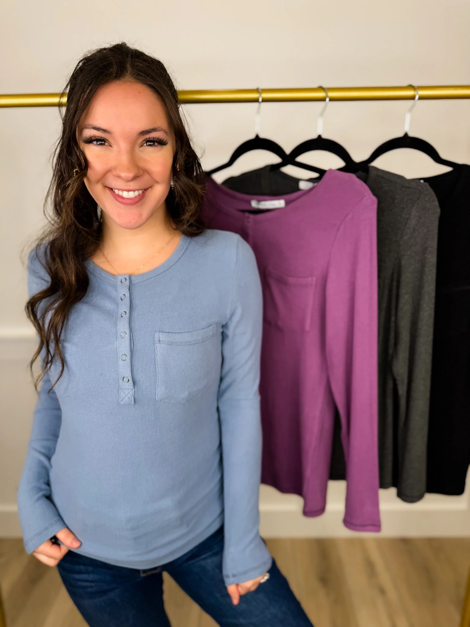 Weekend Plans Rayon Blend Long Sleeve Avery Mae Top - 5 colors!